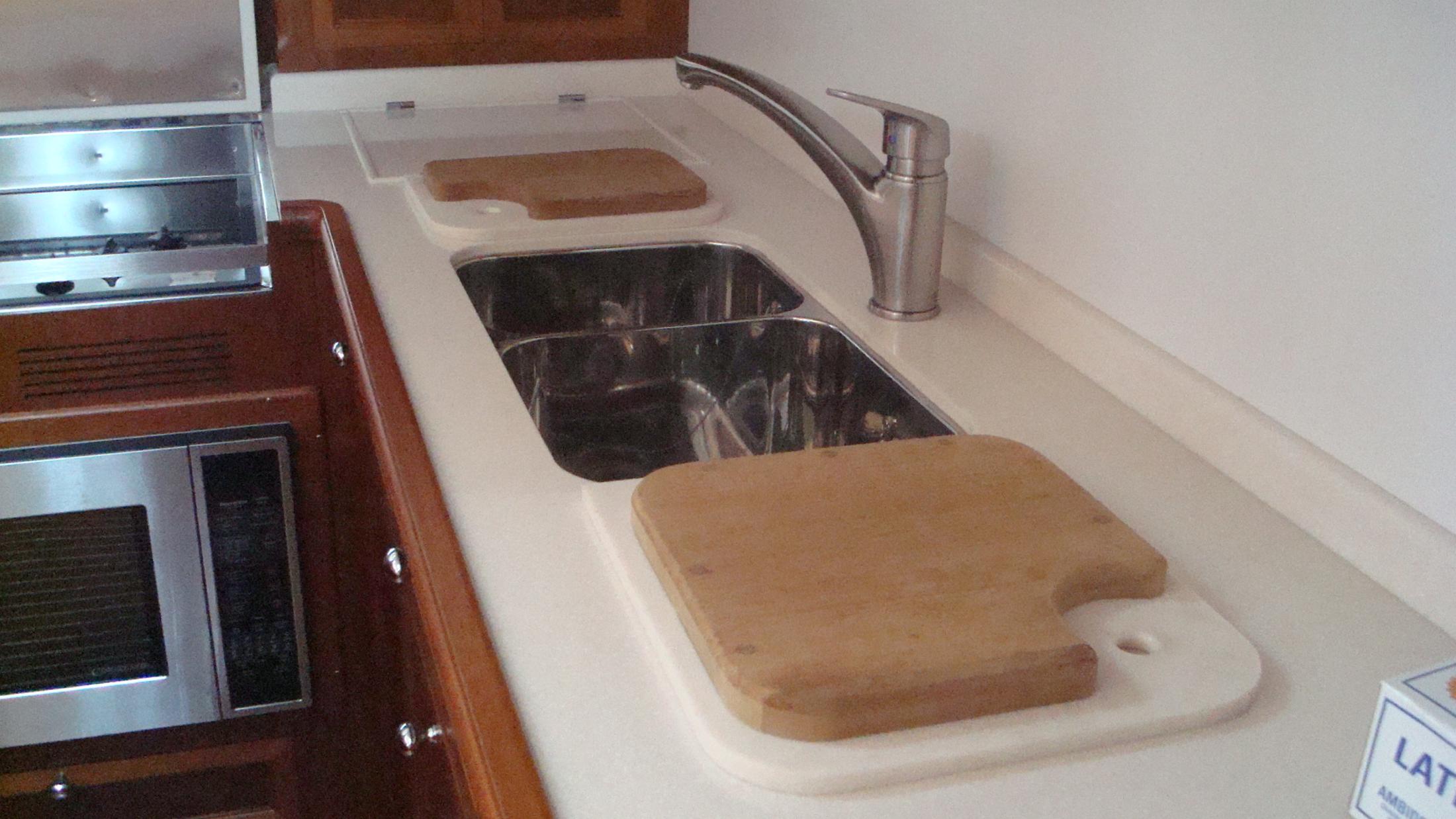 Sink with Corian/Cutting Board Inserts