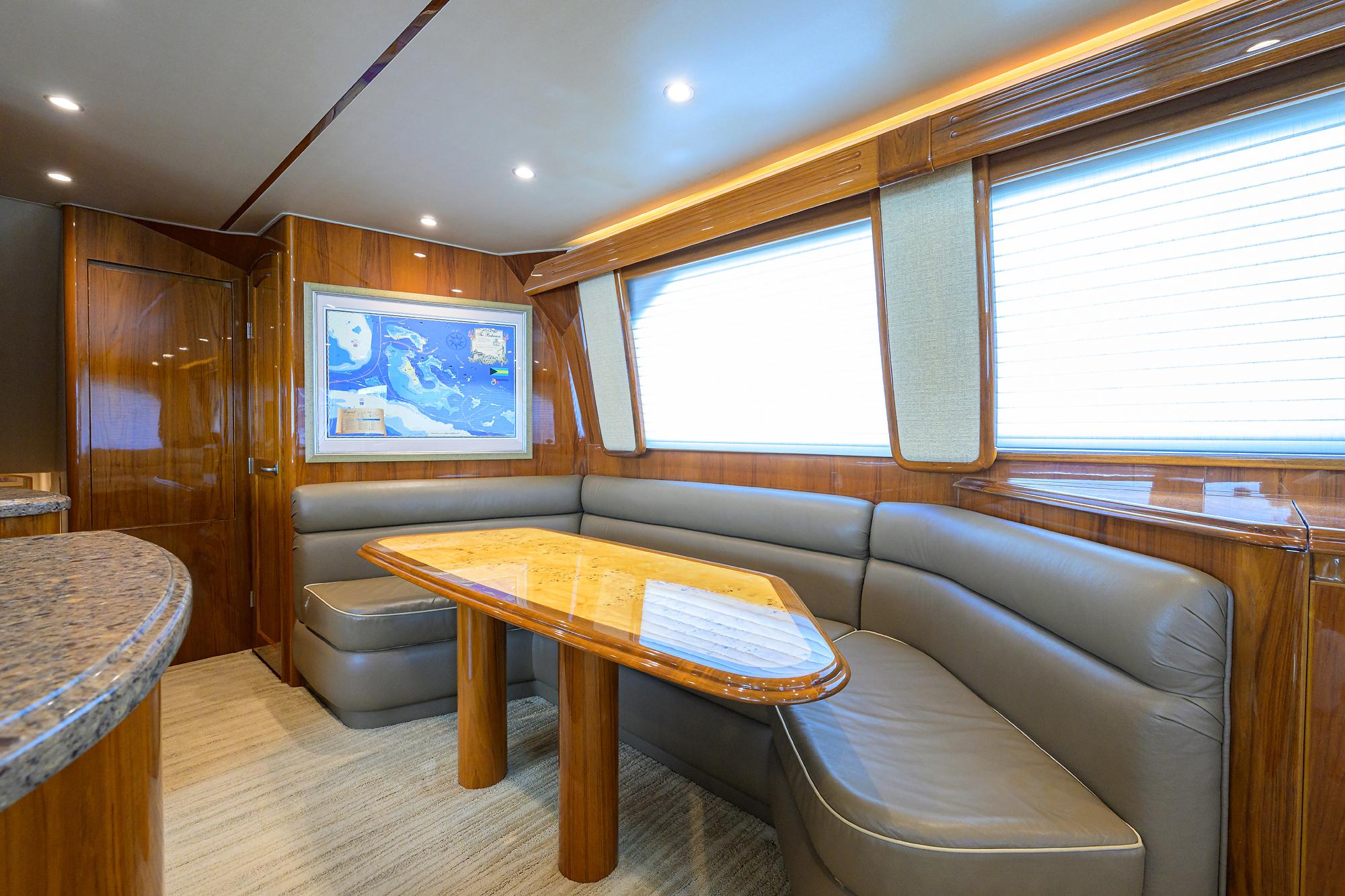 Just Chillin Yacht Photos Pics Viking 76 JUST CHILLIN - Dinette Table