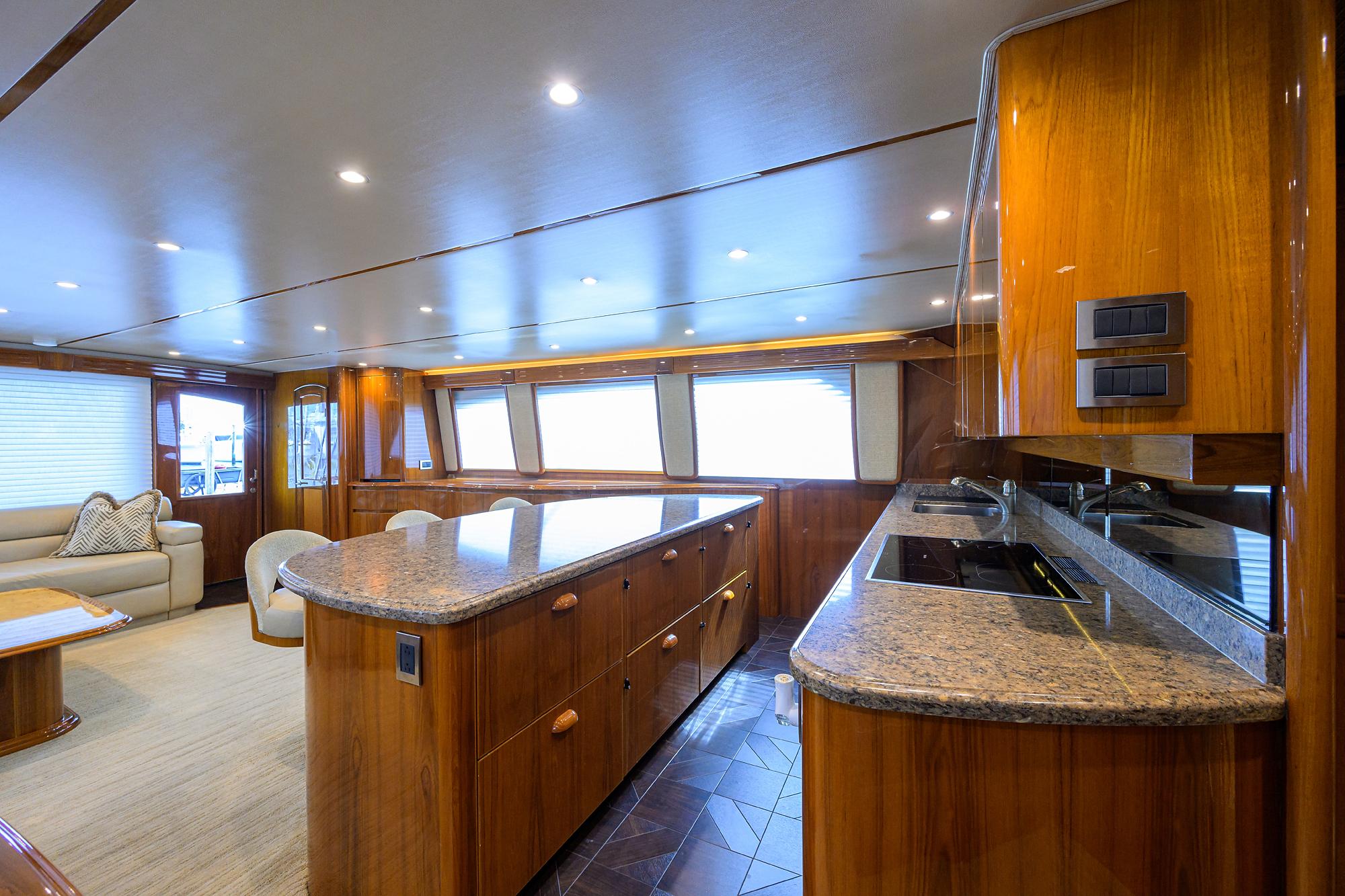 Just Chillin Yacht Photos Pics Viking 76 JUST CHILLIN - Galley Counters & Cabinets