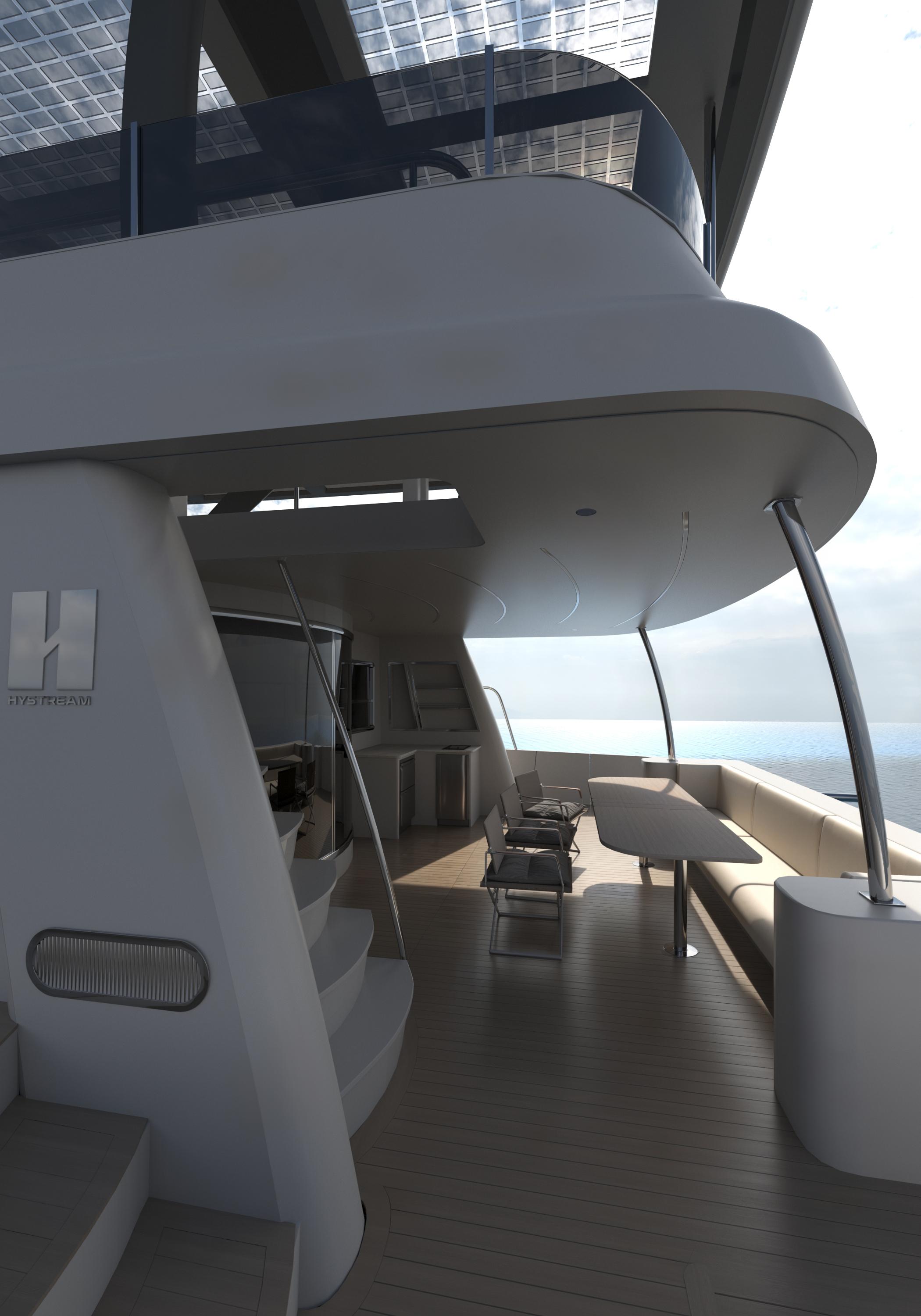 Catamaran-HS 65 2025-HS 65 FL-US-Futuristic Catamaran HS 65, 2025 model, featuring sleek design and modern deck layout.-9723610 | Thumbnail