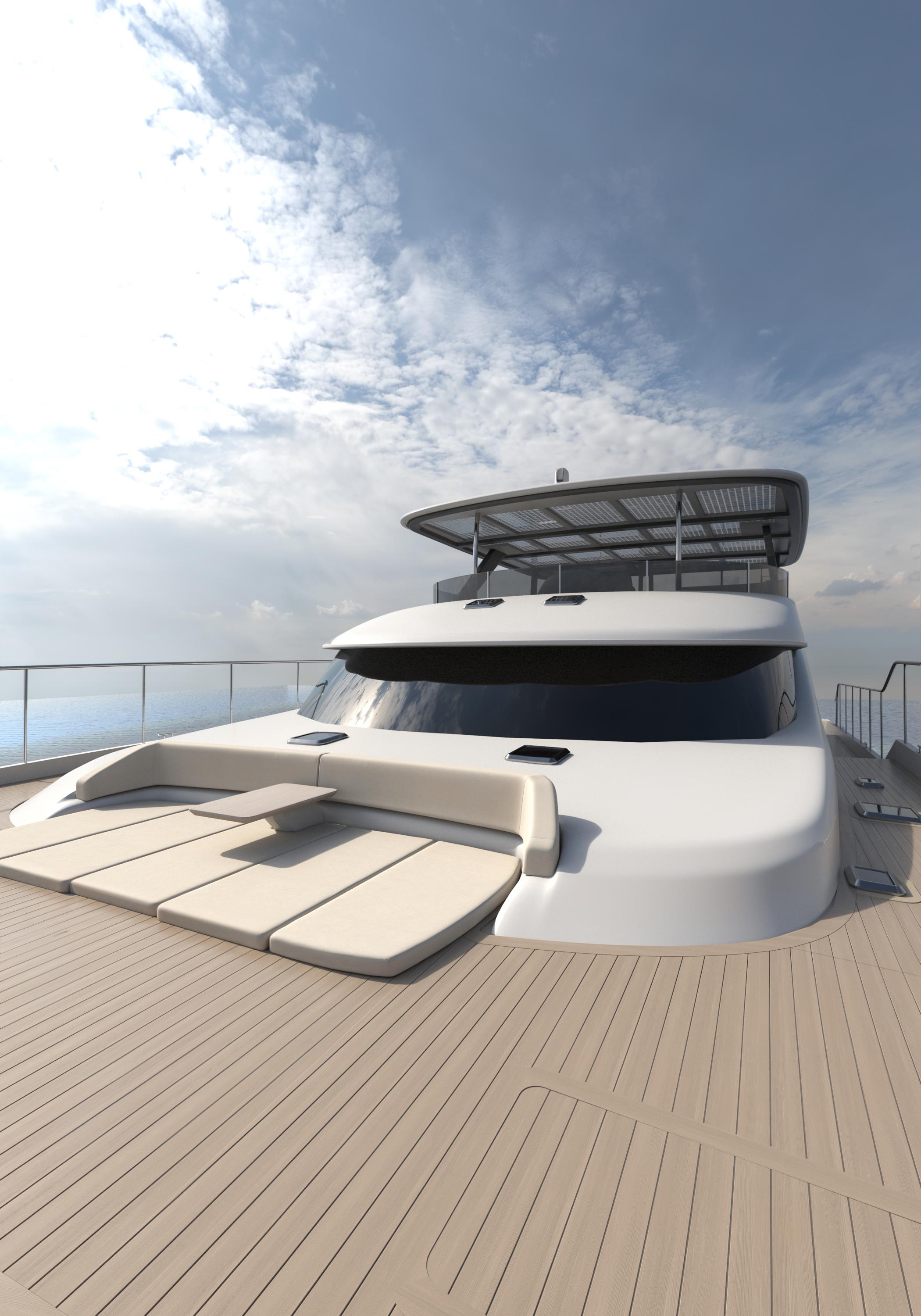 Catamaran-HS 65 2025-HS 65 FL-US-2025 Catamaran HS 65 yacht with sleek design and spacious deck under a cloudy sky.-9723610 | Thumbnail