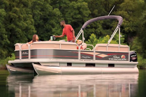 2019 Sun Tracker boat for sale, model of the boat is Party Barge 18 DLX & Image # 10 of 23