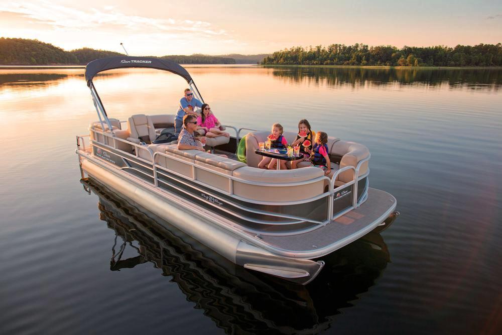 New 2019 Sun Tracker Party Barge 24 Dlx In Springfield Mo - Sun Tracker Party Barge Seat Covers