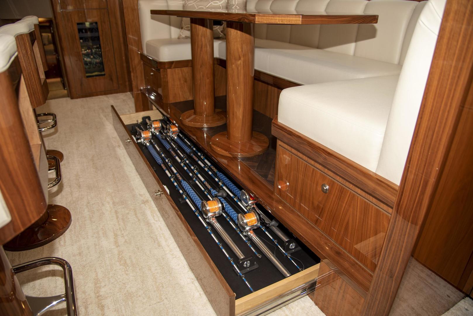 2022 80 Viking Skybridge Rod Storage