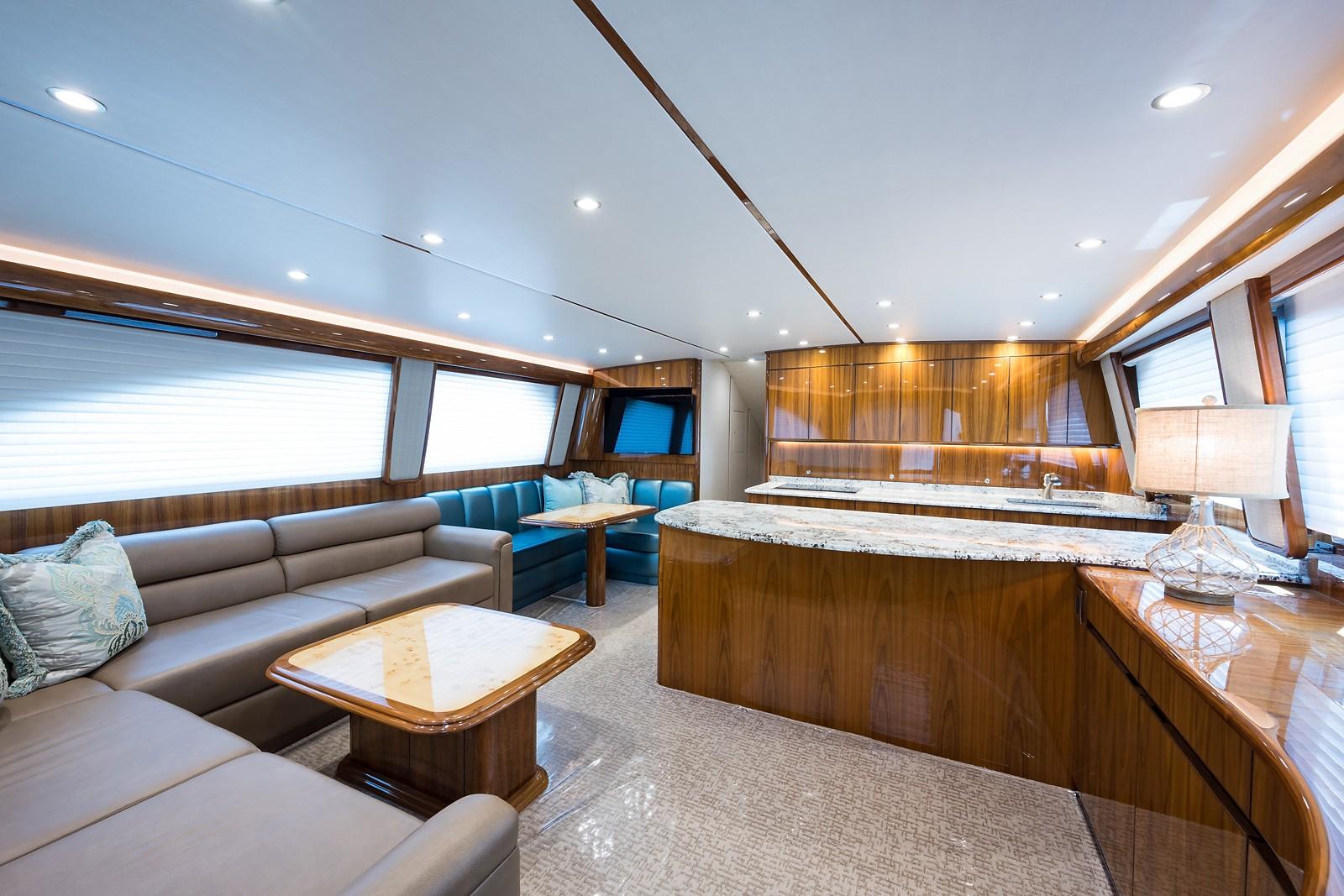 Viking 62 REEL DRAG - Salon, Galley & Dinette