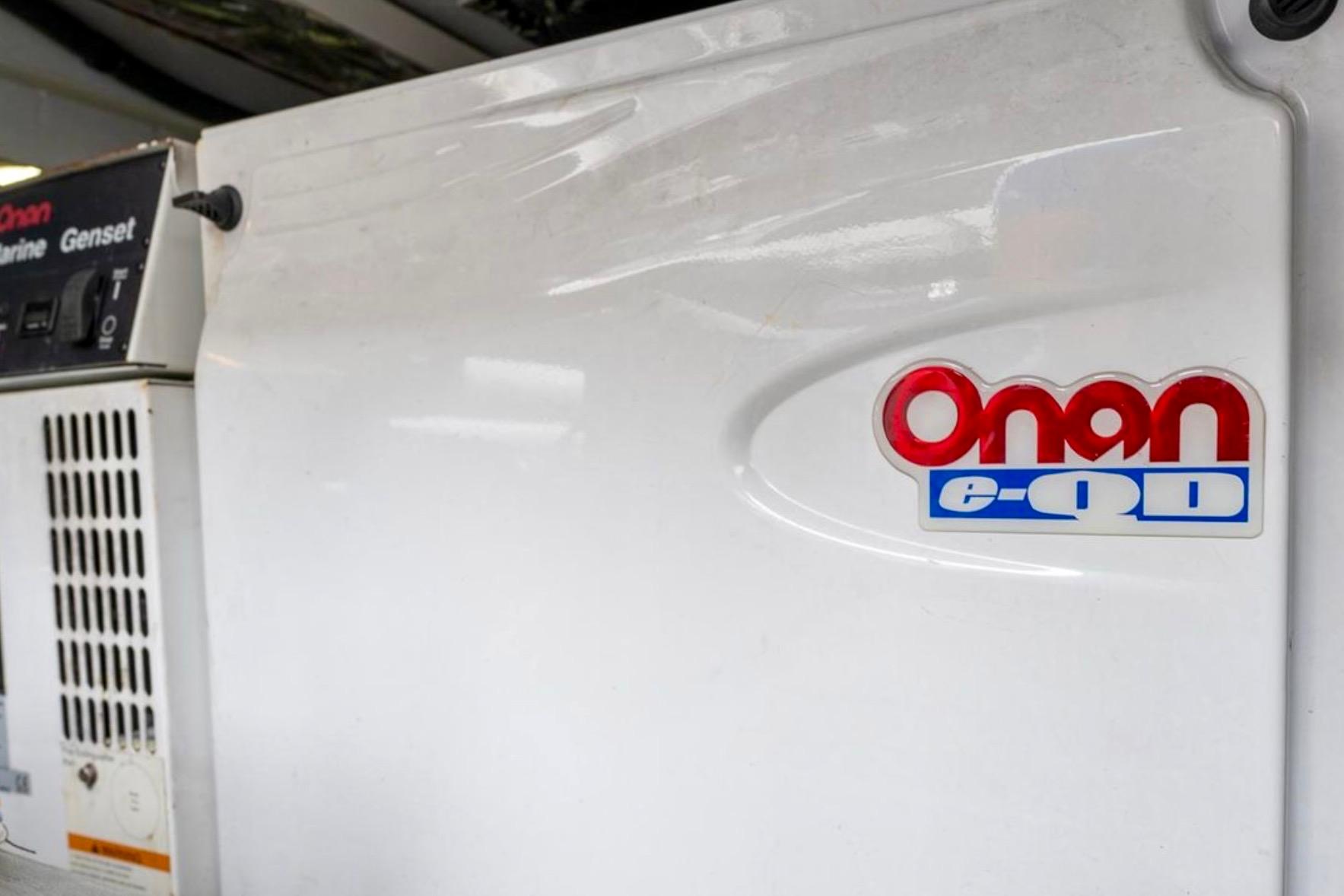 Onan marine generator on a 2004 Meridian 490 Pilothouse yacht.