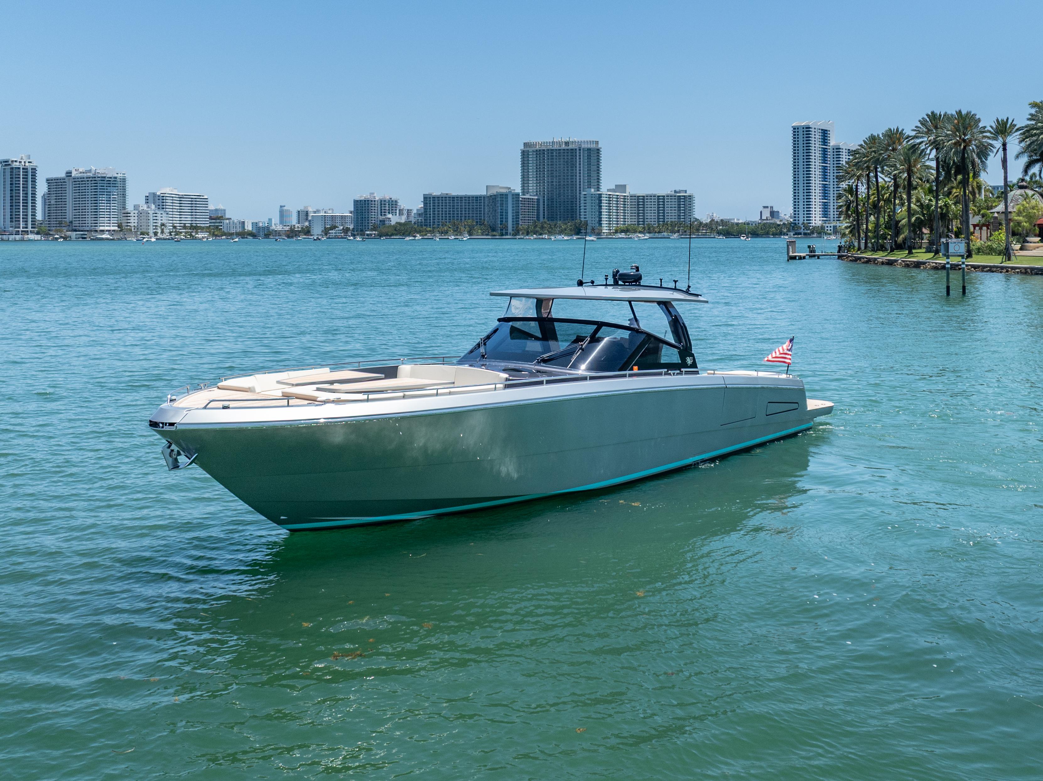 CNM-Continental 54 2019-YANINA FL-US-2019 CNM Continental 54T yacht on water with city skyline in background.-9803754 | Thumbnail