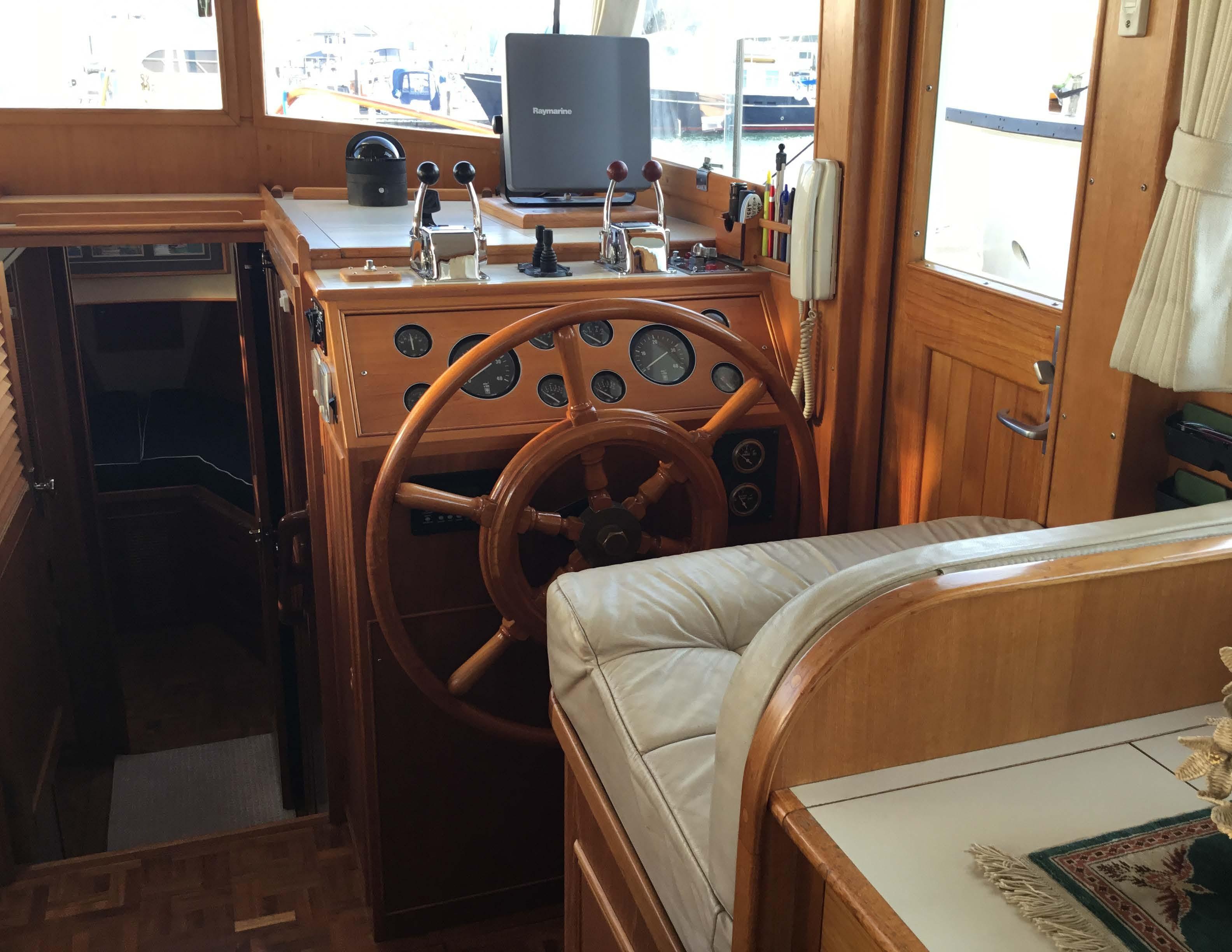 Well appointed Pilothouse Helm