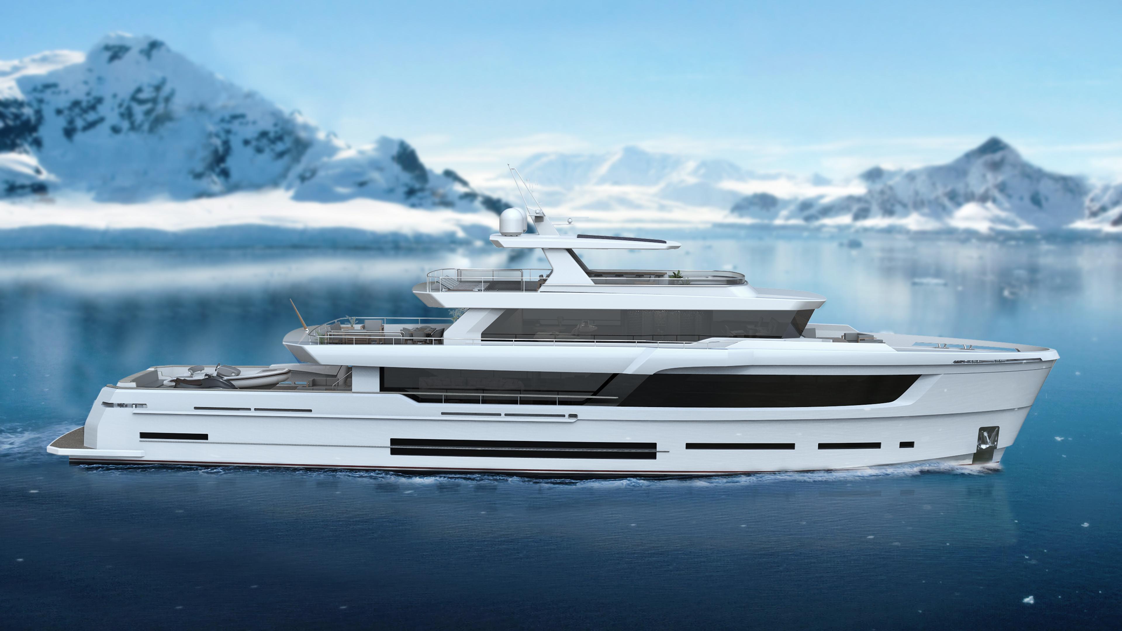 ice class expedition yacht for sale