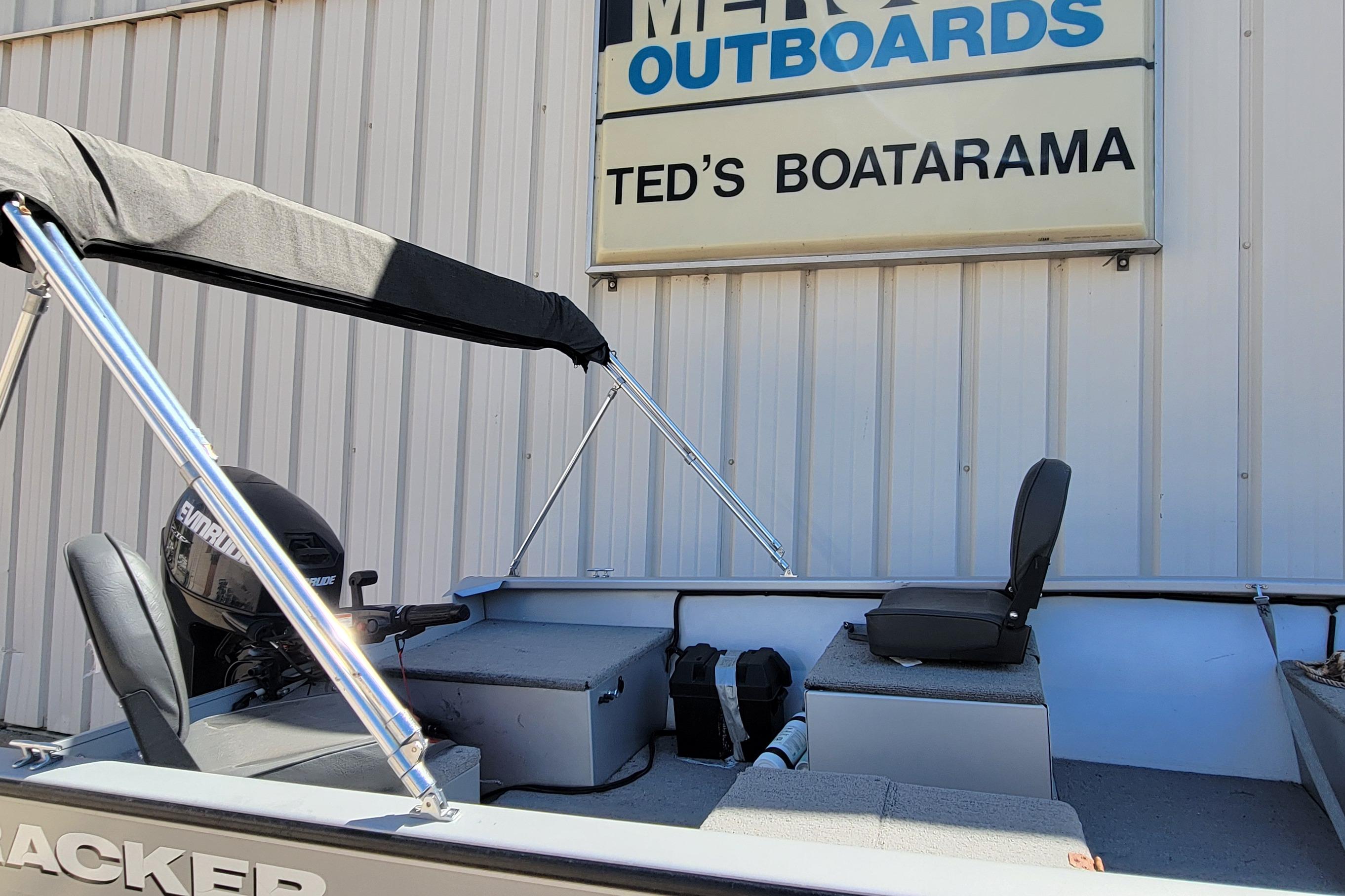 2010 Tracker Guide V 15 Laker boat at Ted's Boatarama dealership.