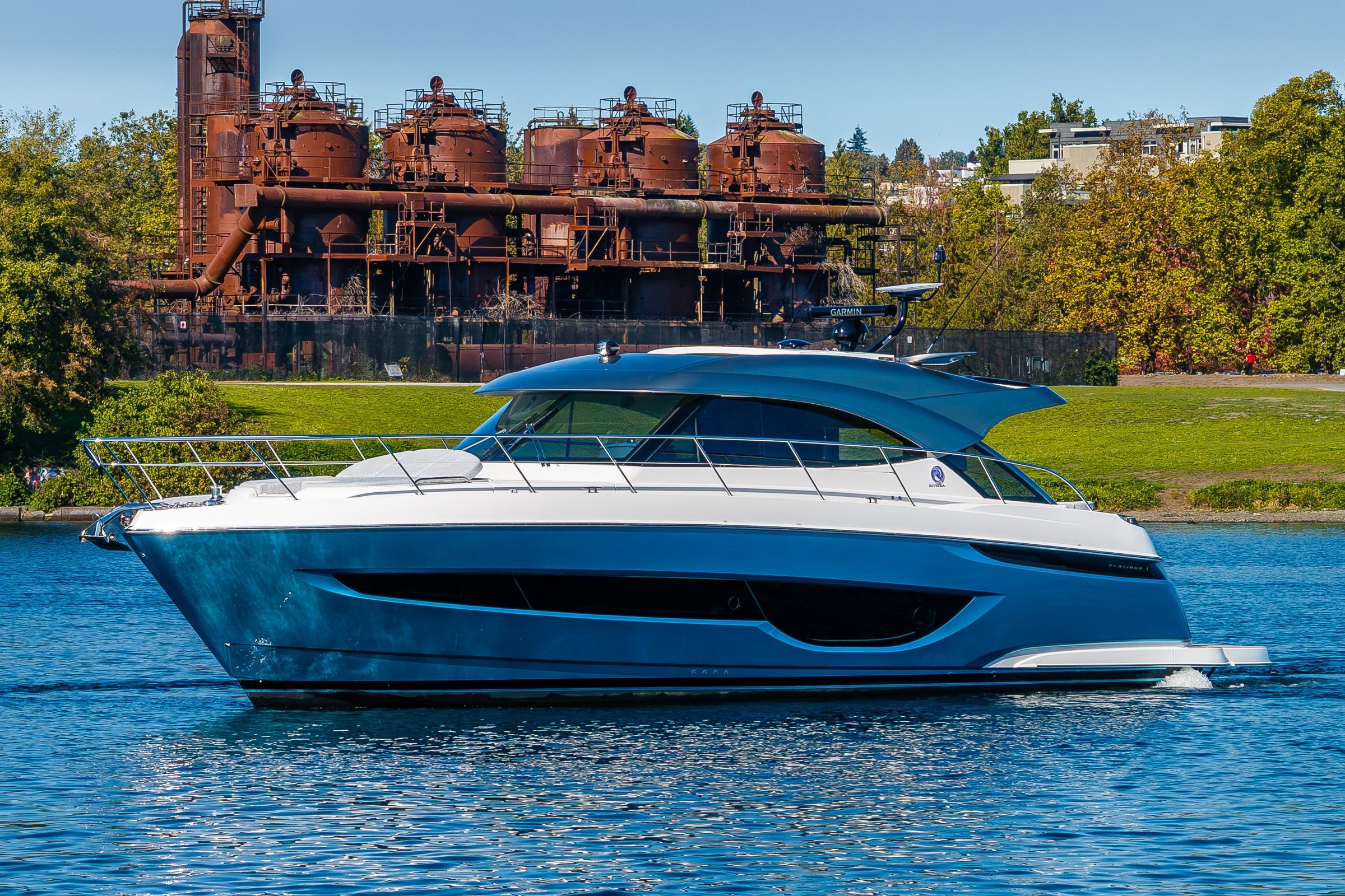 2026 Riviera 4600 Sport Yacht #R075 inventory image at Sun Country Yachts, South Lake Union (Seattle)