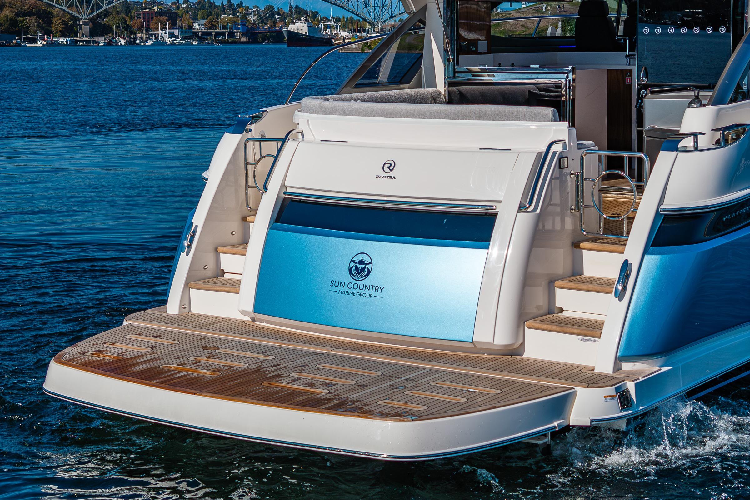 2026 Riviera 4600 Sport Yacht #R075 inventory image at Sun Country Yachts, South Lake Union (Seattle)