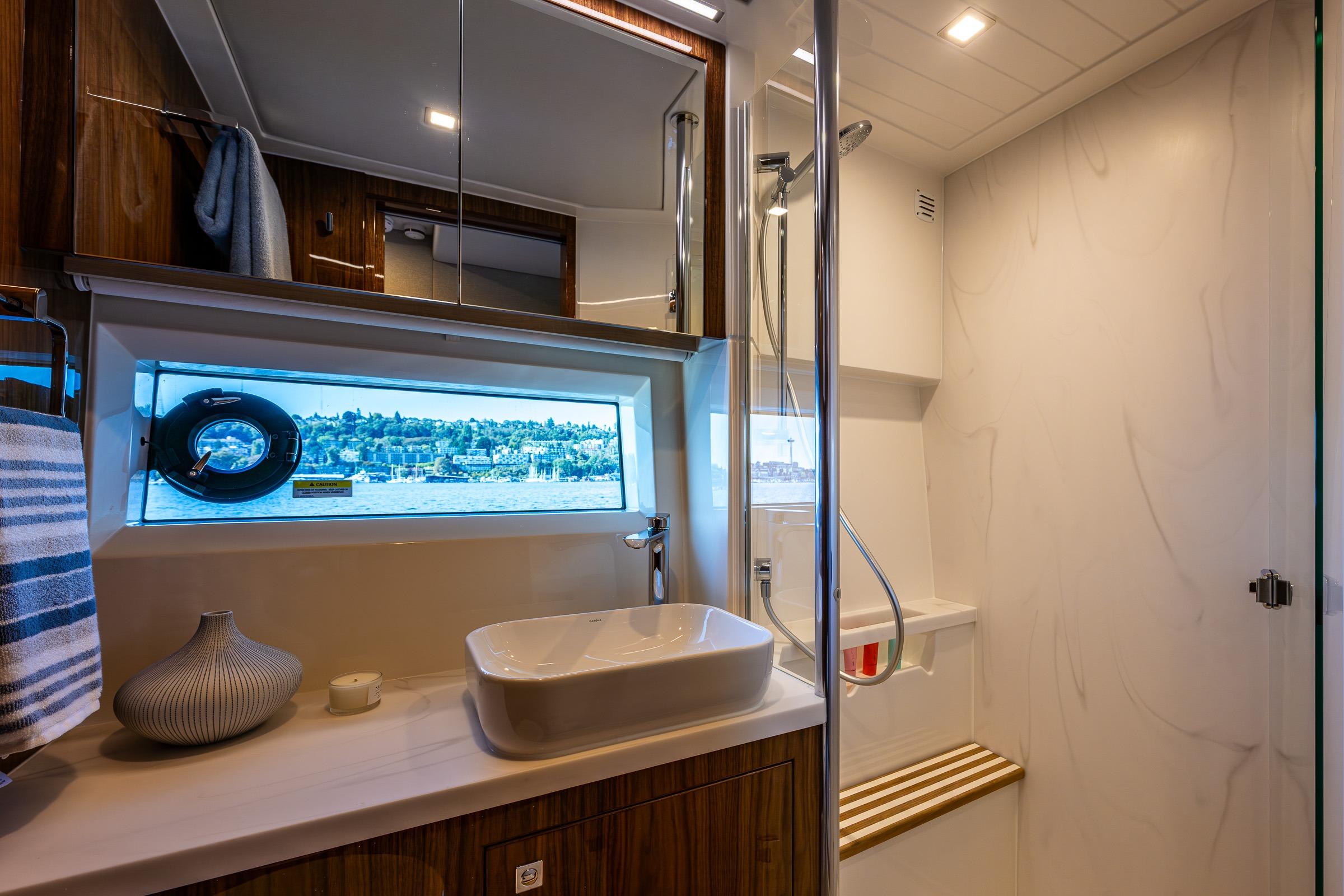 2026 Riviera 4600 Sport Yacht #R075 inventory image at Sun Country Yachts, South Lake Union (Seattle)