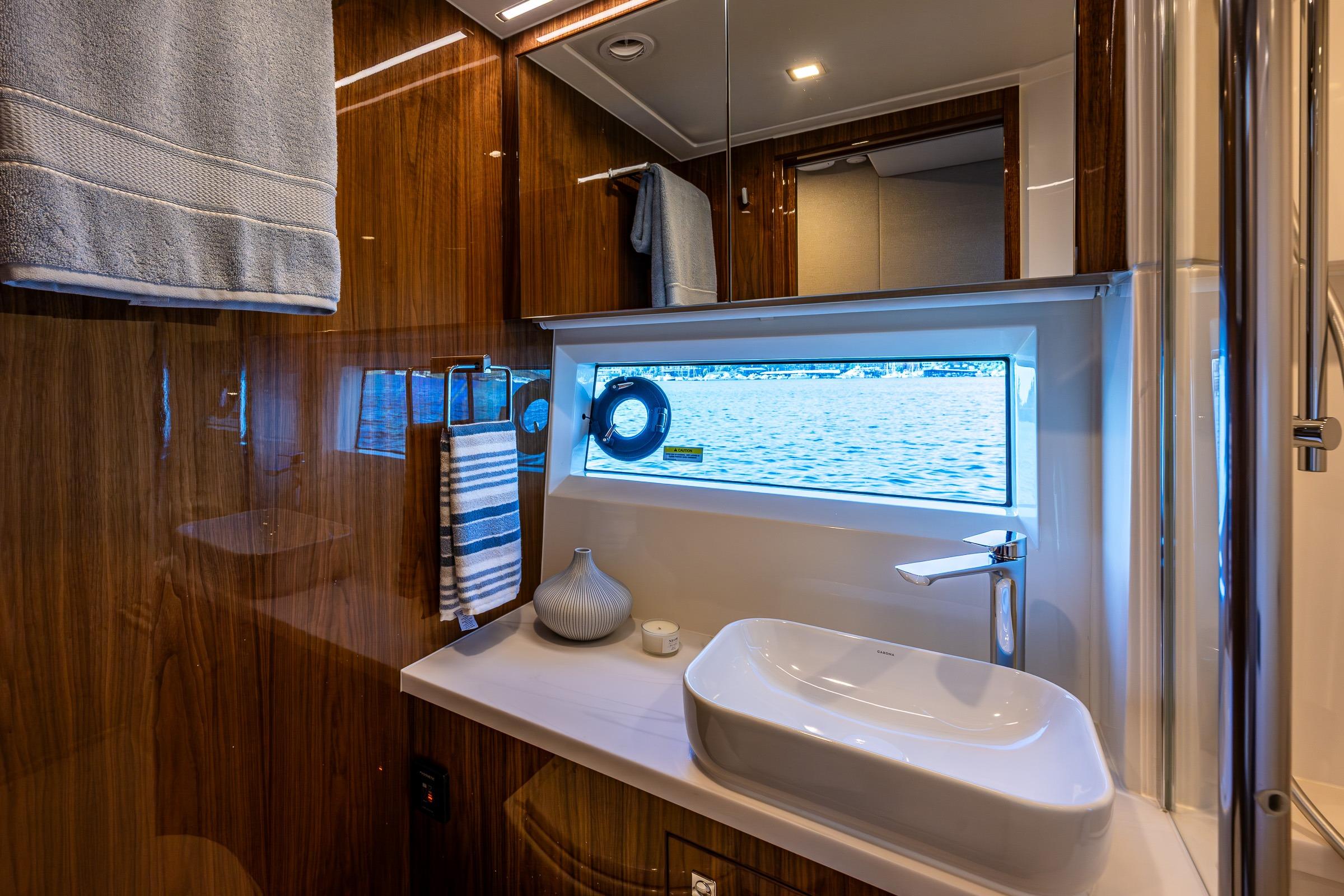 2026 Riviera 4600 Sport Yacht #R075 inventory image at Sun Country Yachts, South Lake Union (Seattle)