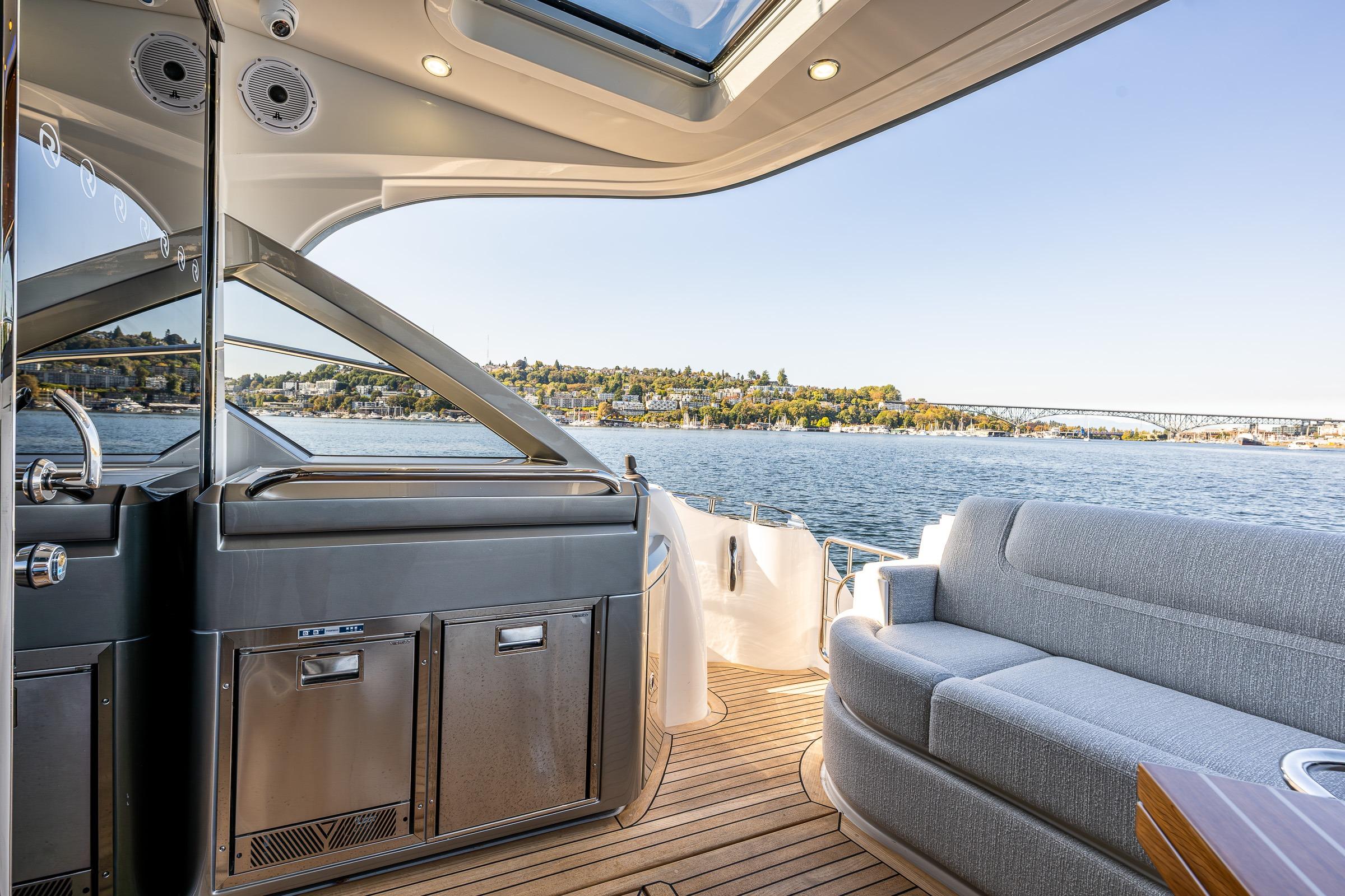 2026 Riviera 4600 Sport Yacht #R075 inventory image at Sun Country Yachts, South Lake Union (Seattle)