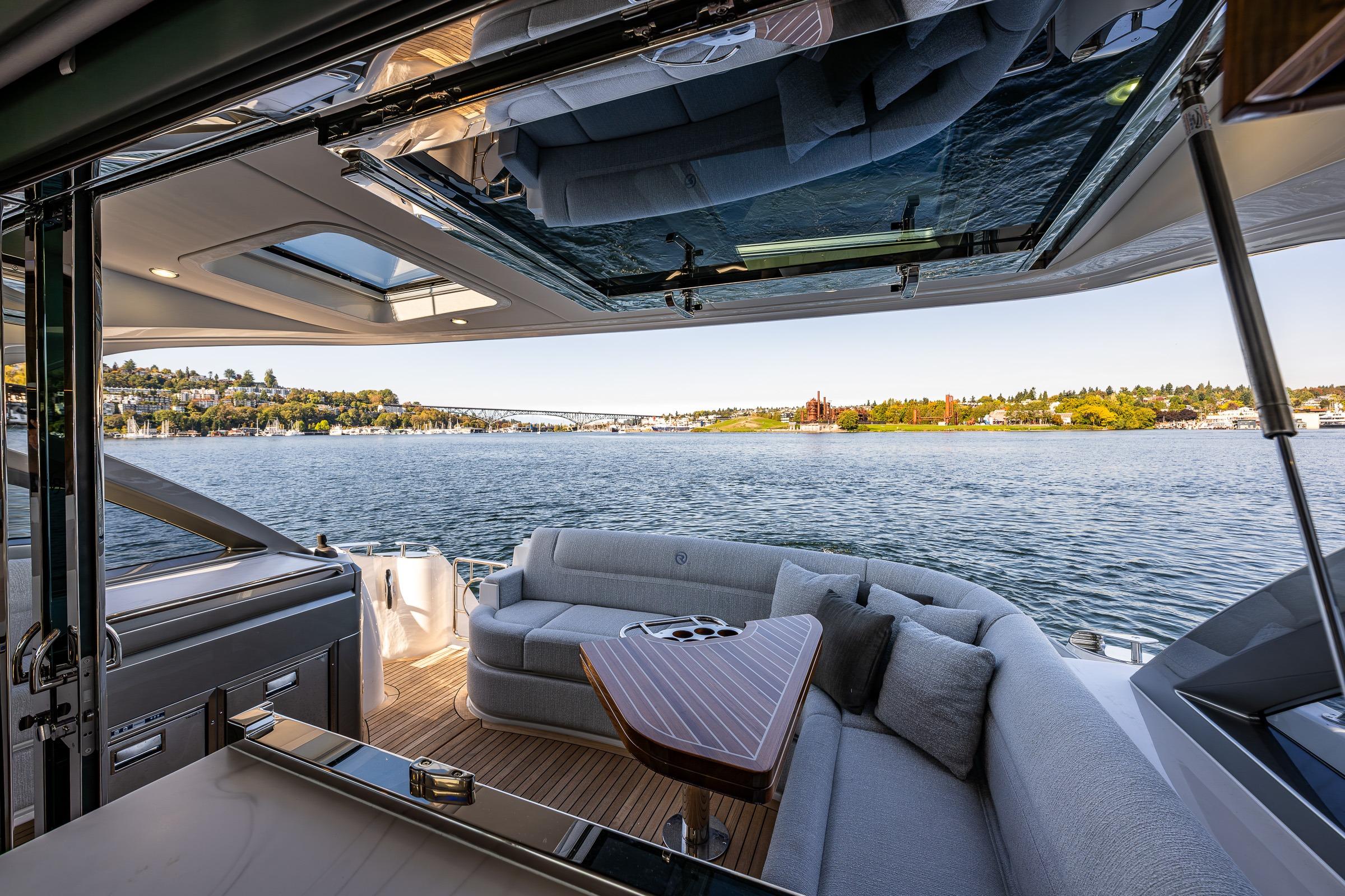 2026 Riviera 4600 Sport Yacht #R075 inventory image at Sun Country Yachts, South Lake Union (Seattle)