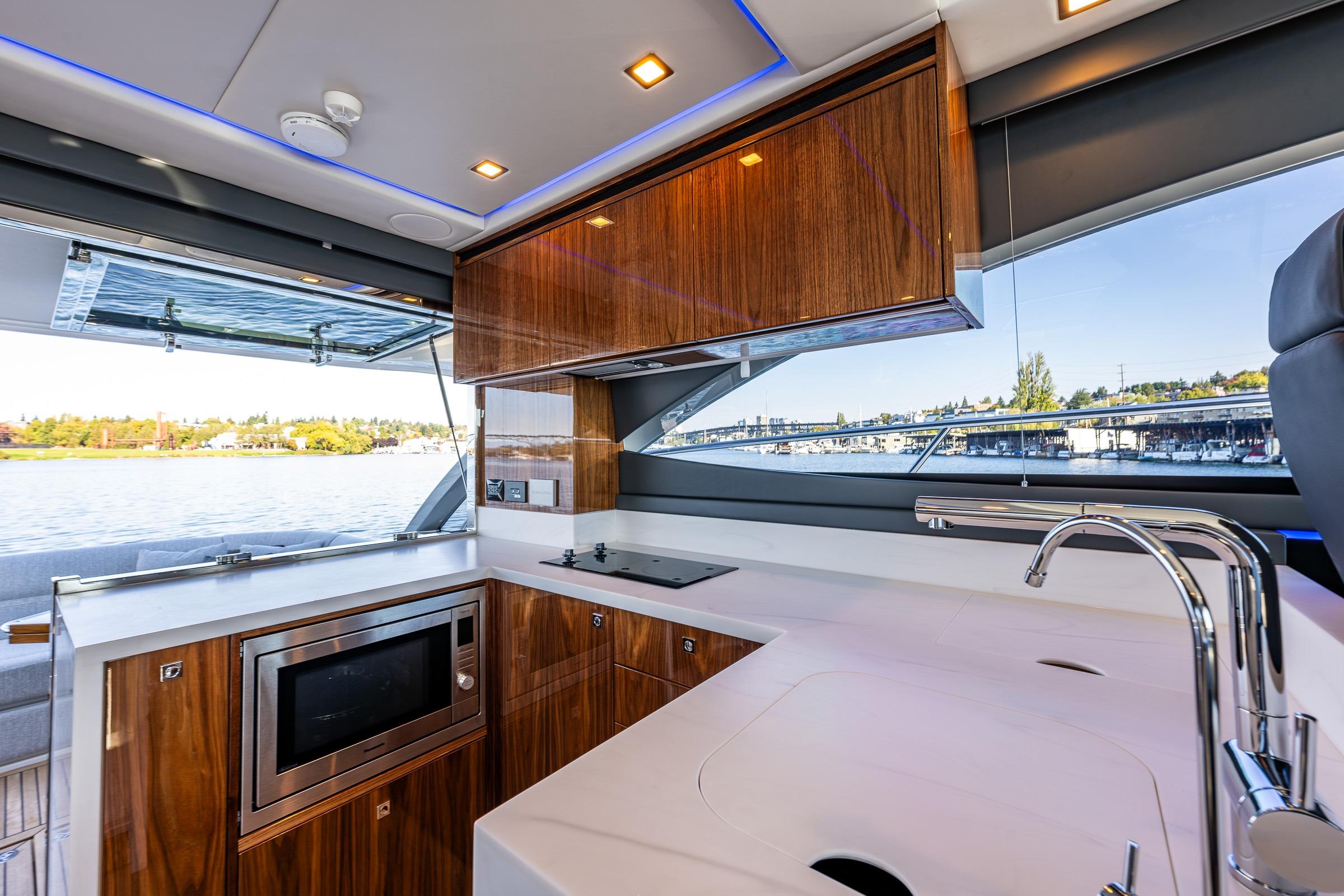 2026 Riviera 4600 Sport Yacht #R075 inventory image at Sun Country Yachts, South Lake Union (Seattle)