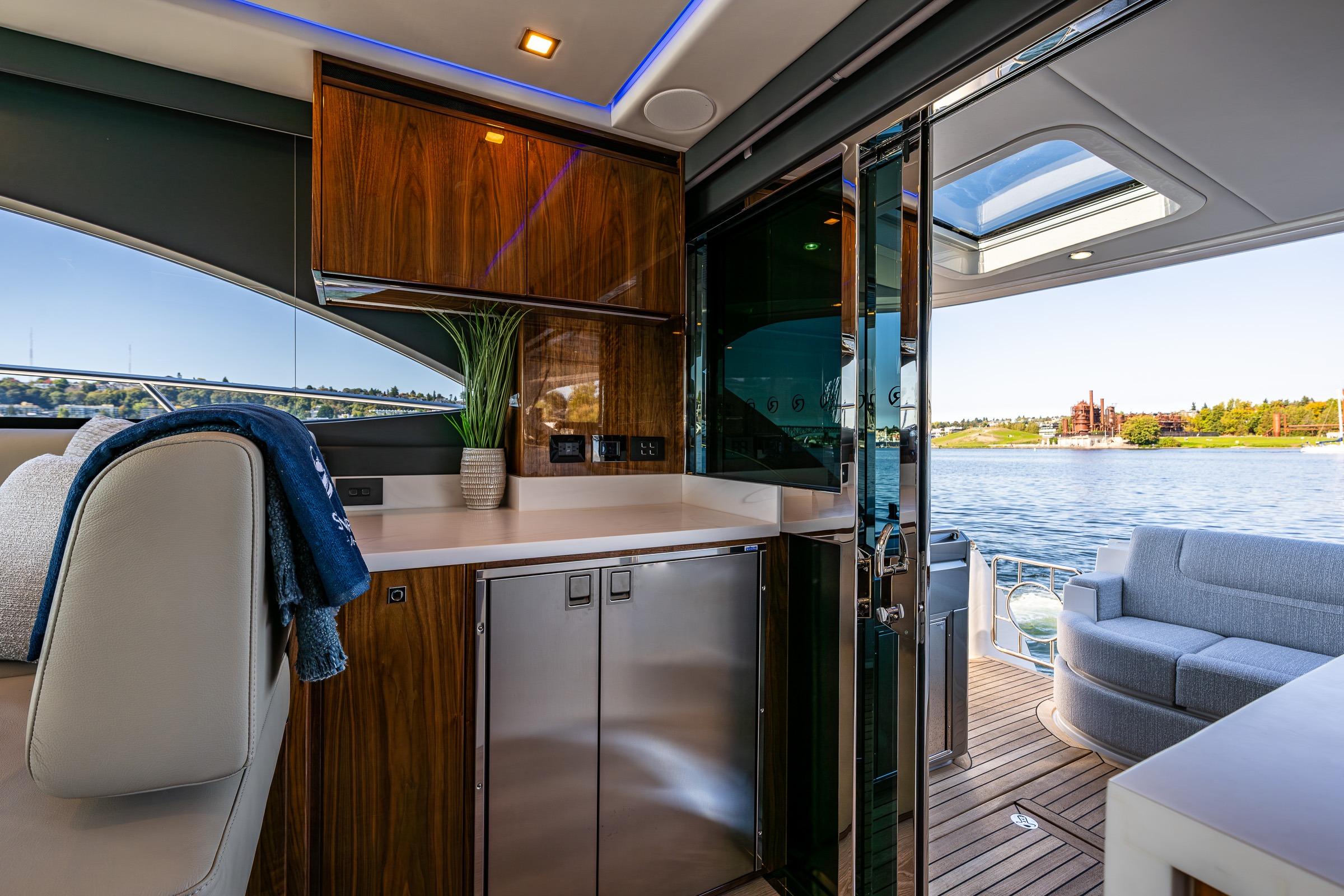 2026 Riviera 4600 Sport Yacht #R075 inventory image at Sun Country Yachts, South Lake Union (Seattle)