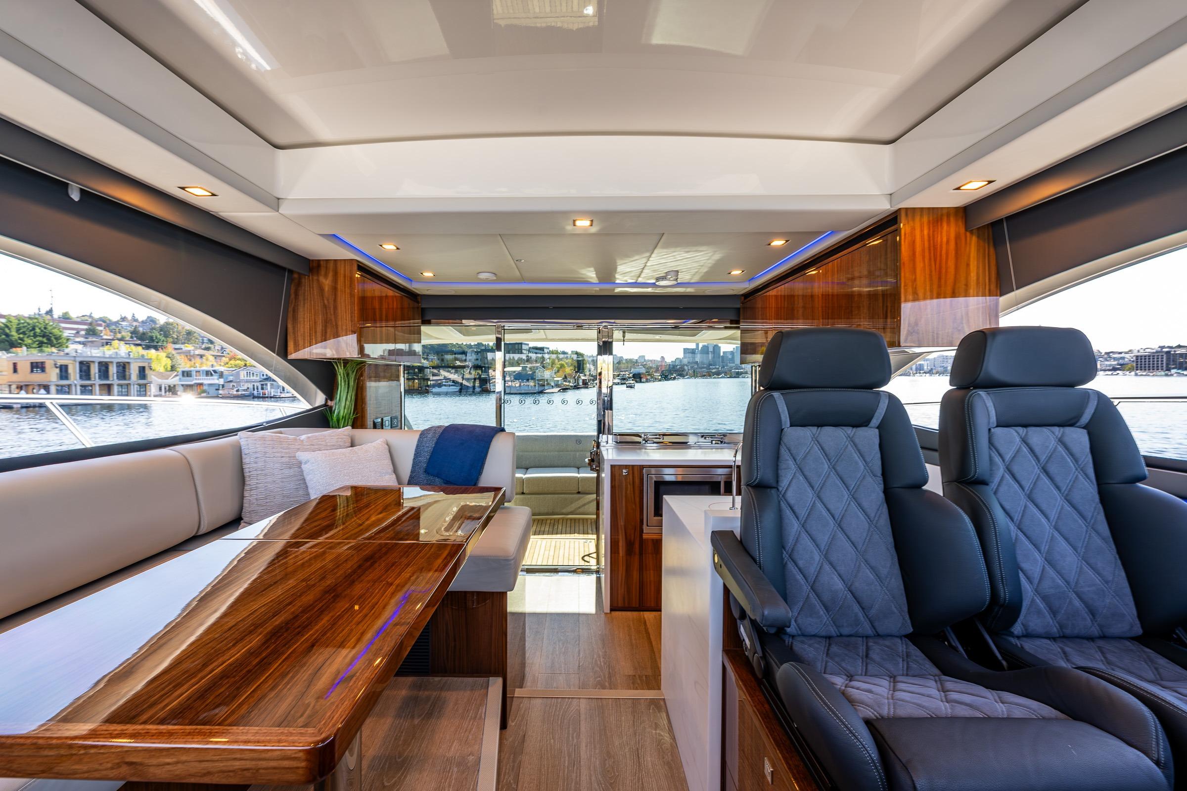 2026 Riviera 4600 Sport Yacht #R075 inventory image at Sun Country Yachts, South Lake Union (Seattle)