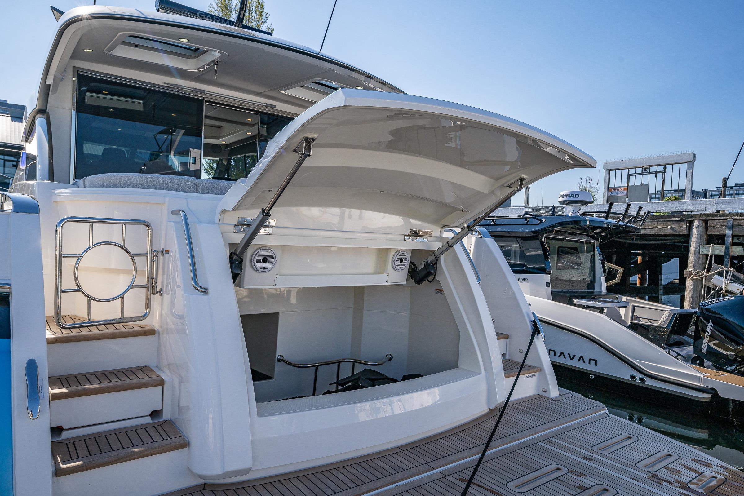 2026 Riviera 4600 Sport Yacht #R075 inventory image at Sun Country Yachts, South Lake Union (Seattle)