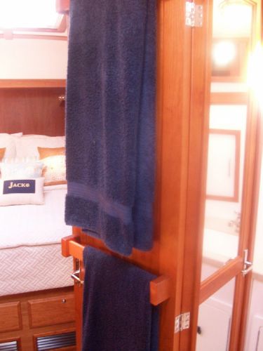 Head Doors with Custom Towel Bars and Mirrors