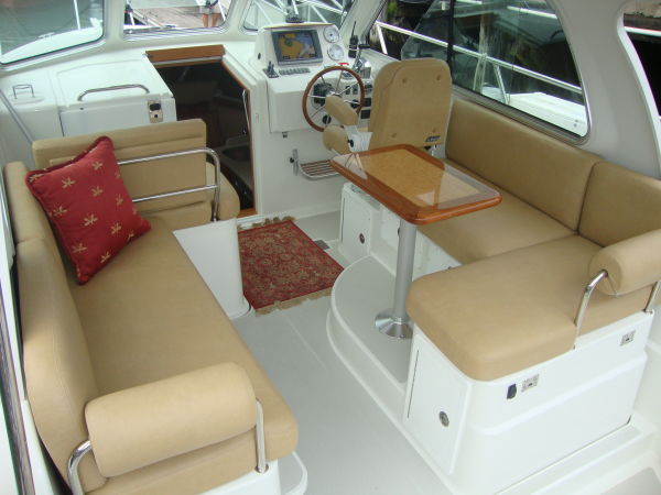 Back Cove 30 - helm deck view 2