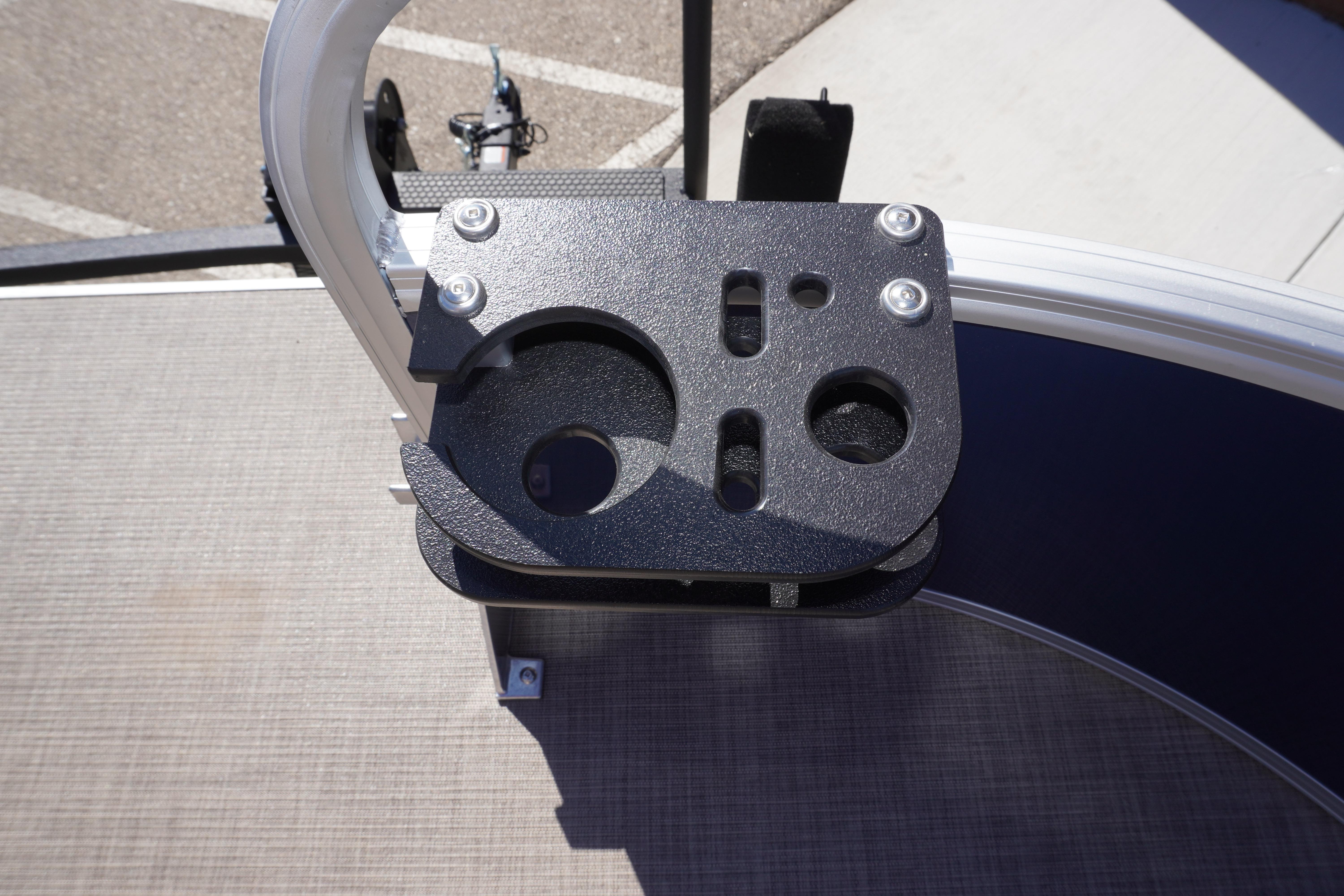 2025 Sun Tracker Bass Buggy 16 XL Select cup holder and accessory mount detail.