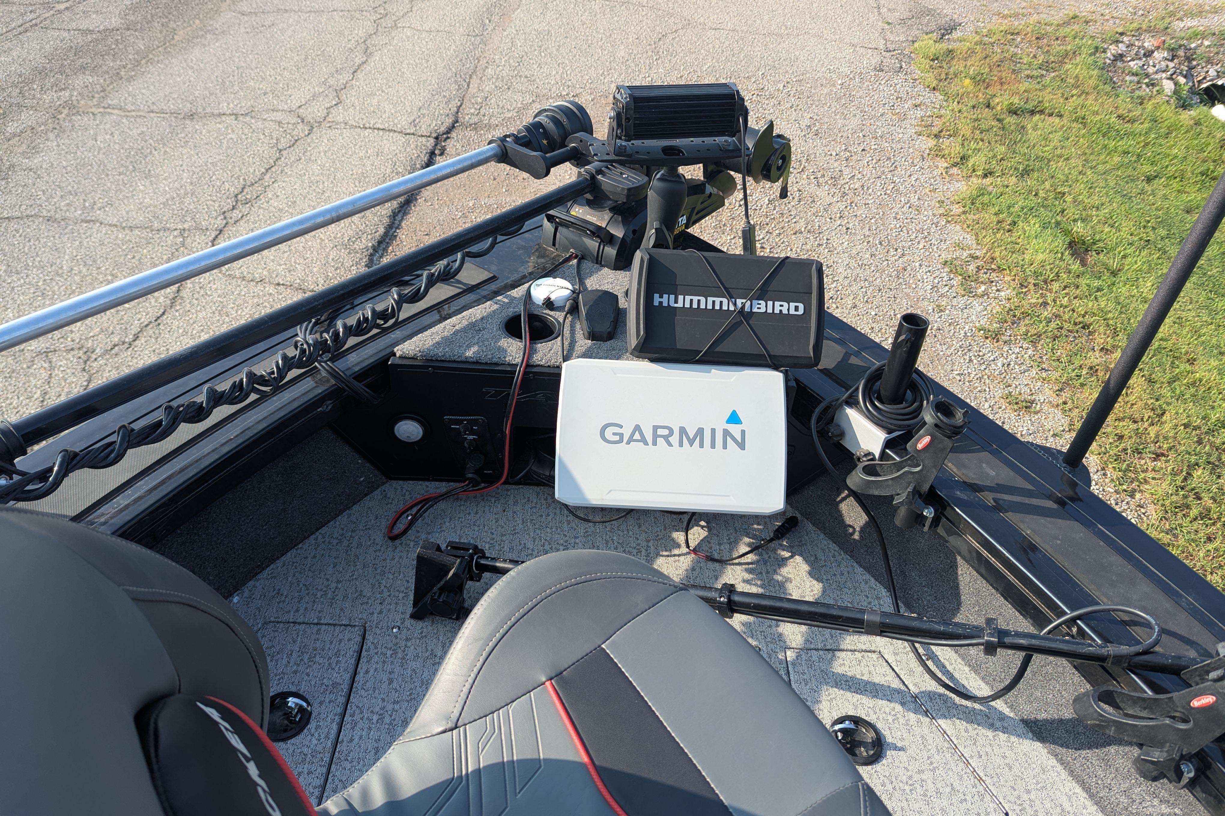 2023 Tracker Targa V-19 Combo boat with Garmin and Humminbird electronics.