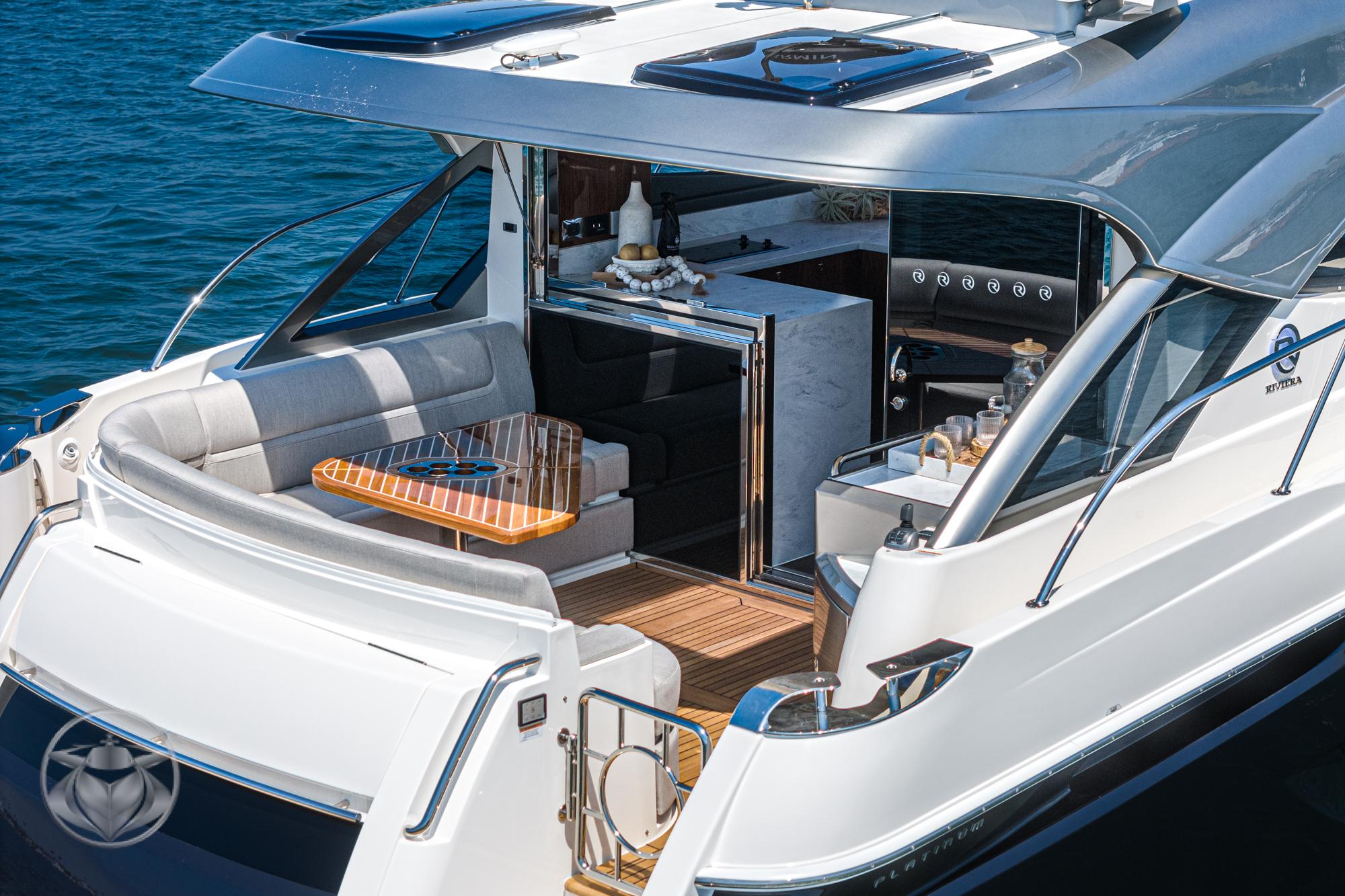 2025 Riviera 4600 Sport Yacht #R056-25 inventory image at Sun Country Marine Group, Newport Beach 2025 Riviera 4600 Sport Yacht #R056-25 inventory image at Sun Country Marine Group, Newport Beach
