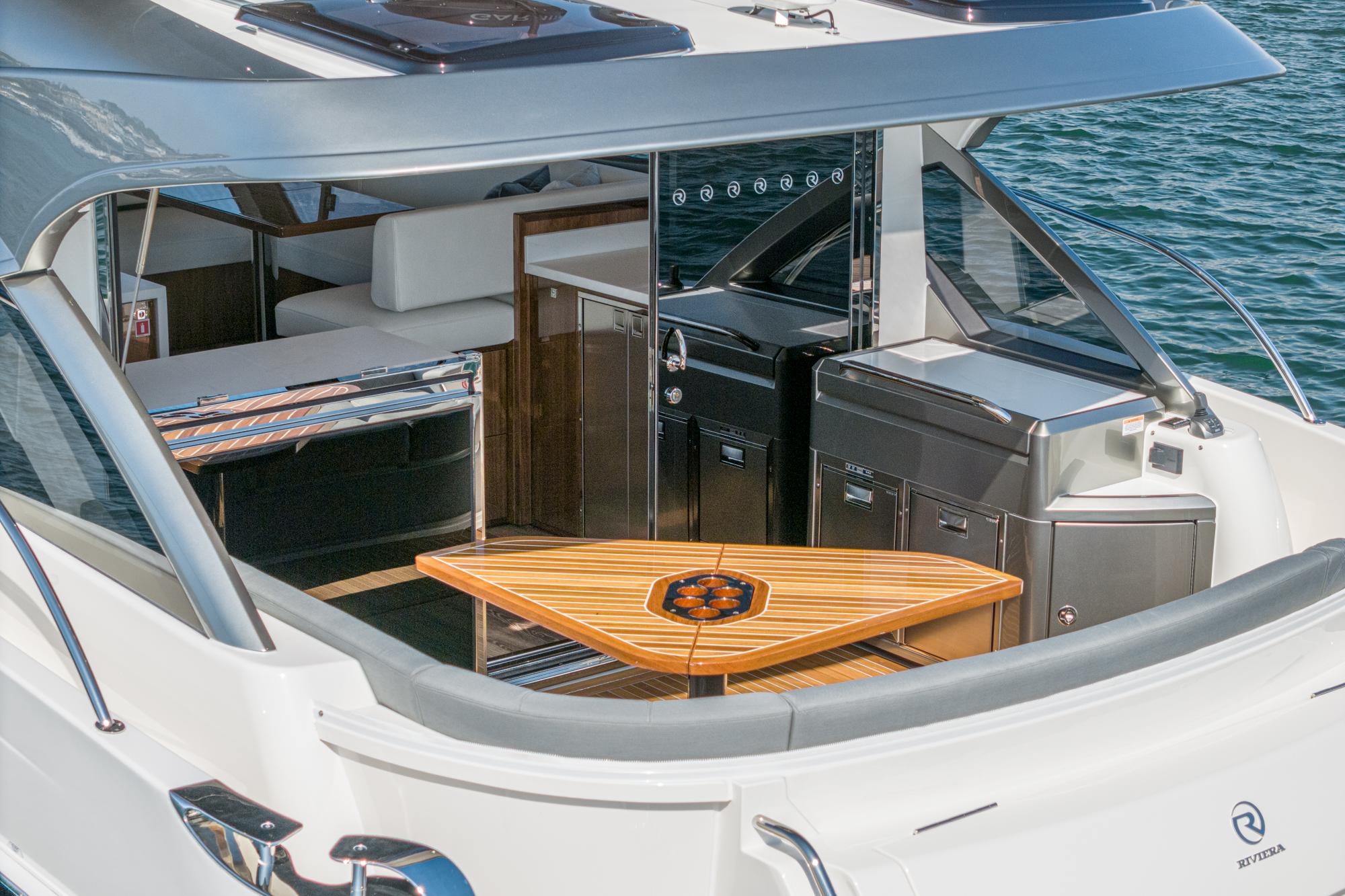 2024 Riviera 4600 Sport Yacht #R034 inventory image at Sun Country Marine Group, Newport Beach 2024 Riviera 4600 Sport Yacht #R034 inventory image at Sun Country Marine Group, Newport Beach