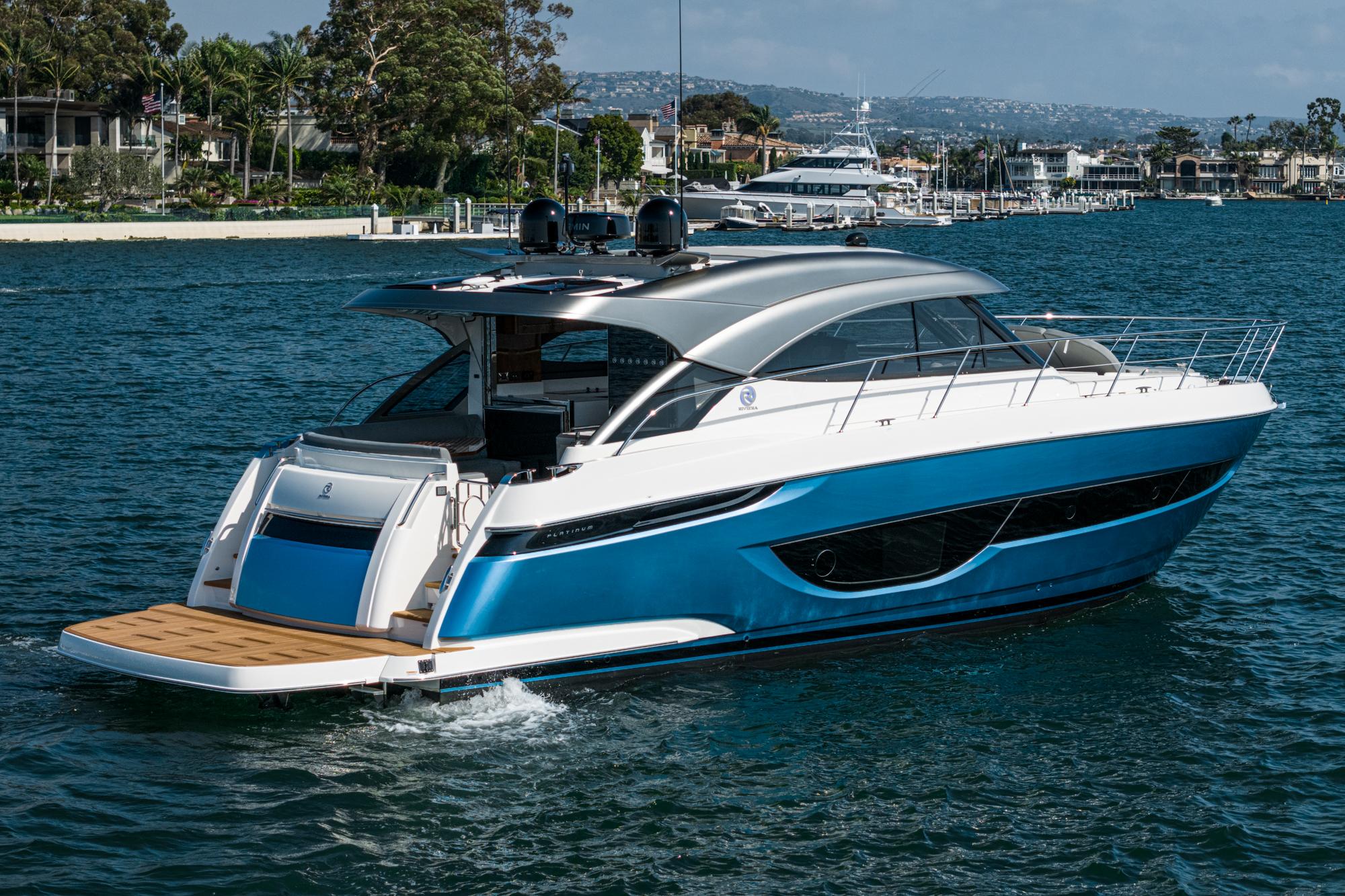 2024 Riviera 4600 Sport Yacht #R034 inventory image at Sun Country Marine Group, Newport Beach 2024 Riviera 4600 Sport Yacht #R034 inventory image at Sun Country Marine Group, Newport Beach