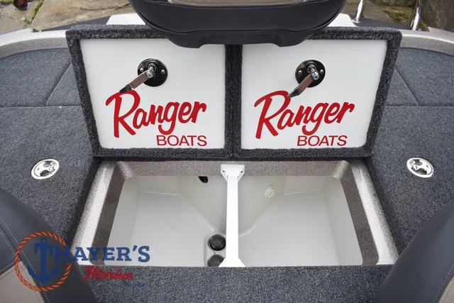 2025 Ranger Z185 boat storage compartments with 