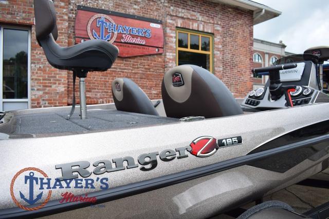 2025 Ranger Z185 boat at Thayer's Marine, featuring sleek design and advanced controls.