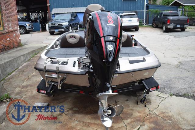 2025 Ranger Z185 boat with motor, displayed at Thayer's Marine dealership.