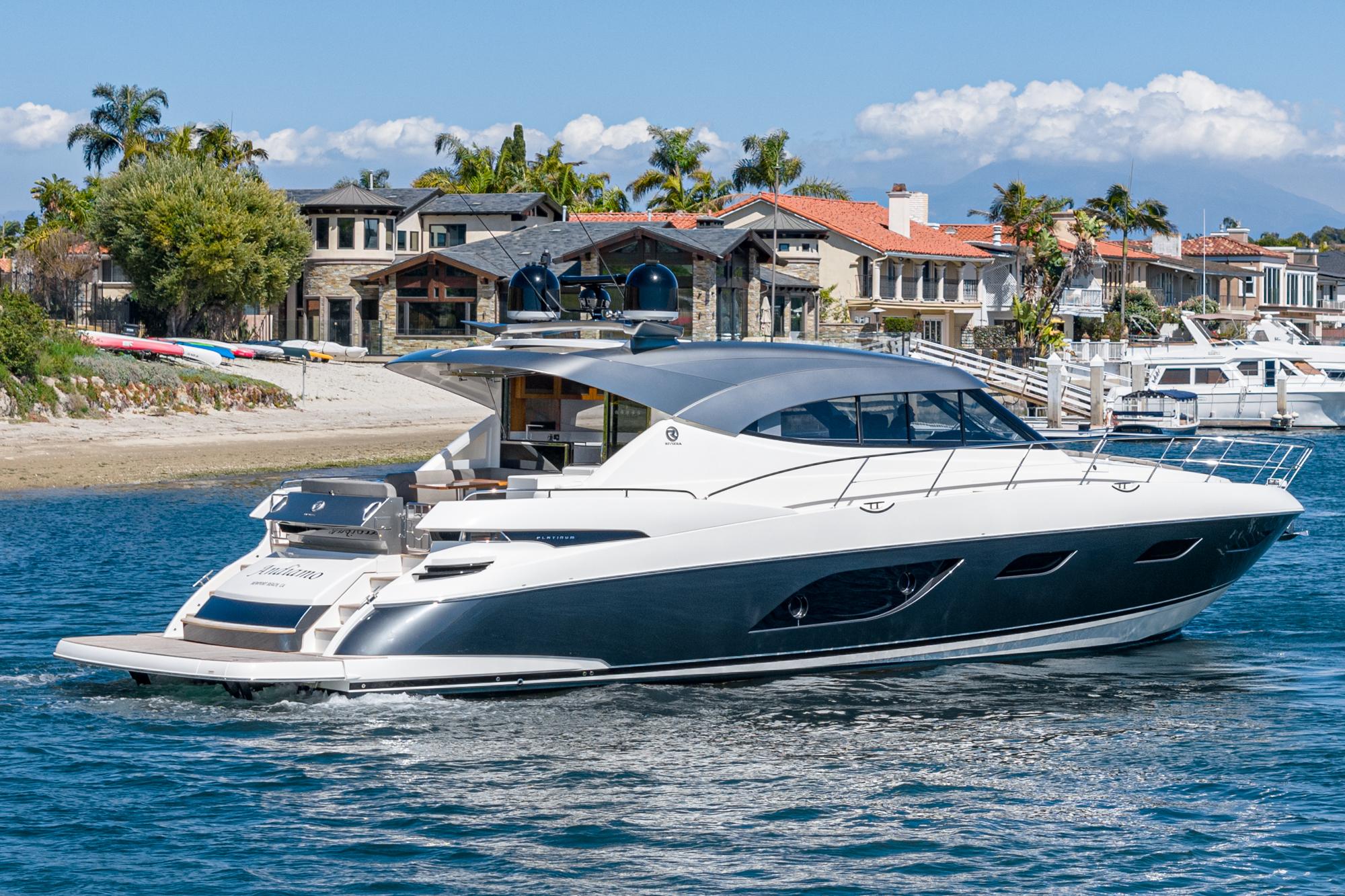 2020 Riviera 6000 Sport Yacht #TBJR090LLC inventory image at Sun Country Marine Group, Newport Marina 2020 Riviera 6000 Sport Yacht #TBJR090LLC inventory image at Sun Country Marine Group, Newport Marina
