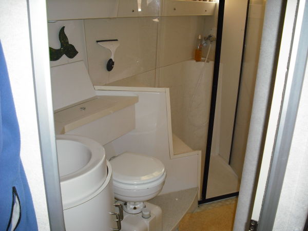 Head/seperate shower stall