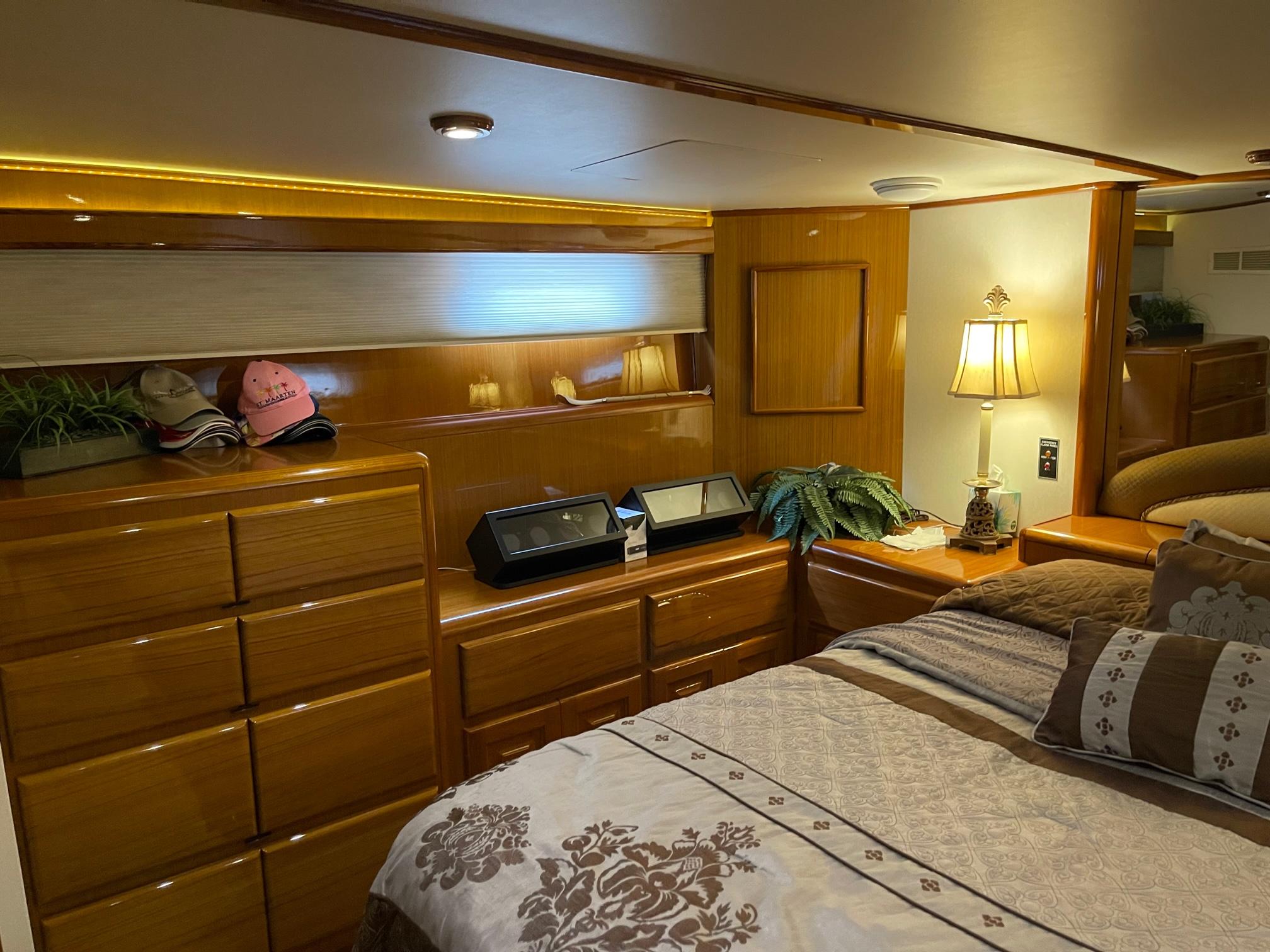 Starboard Master Stateroom with Built-in Dreser and Desk