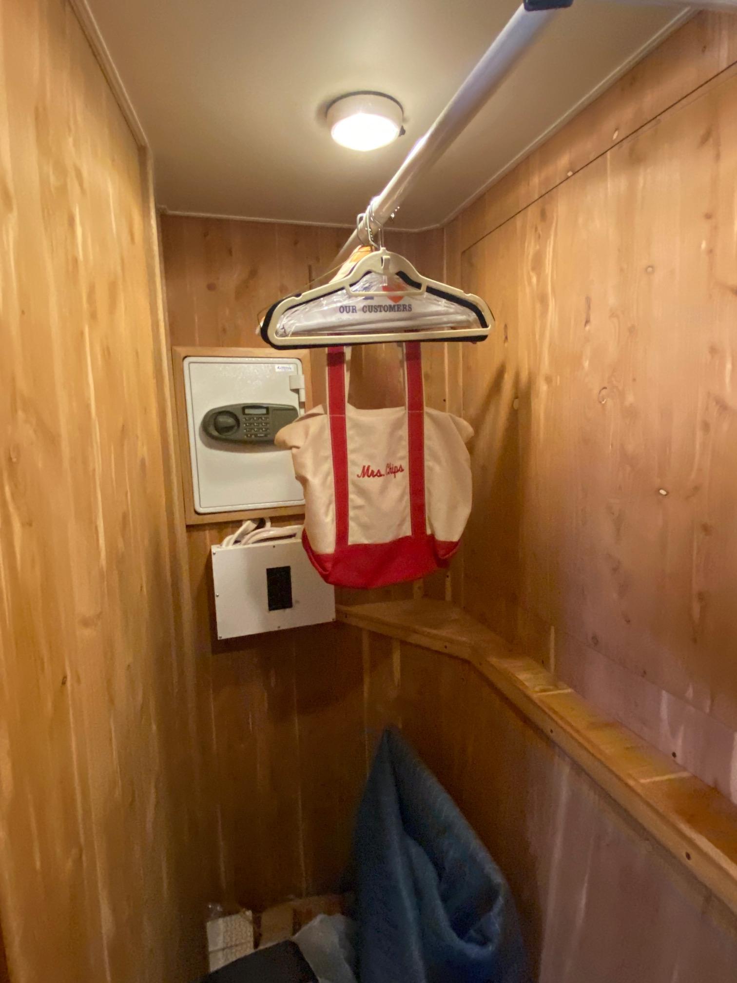 Cedar Lined Hanging Locker with Safe