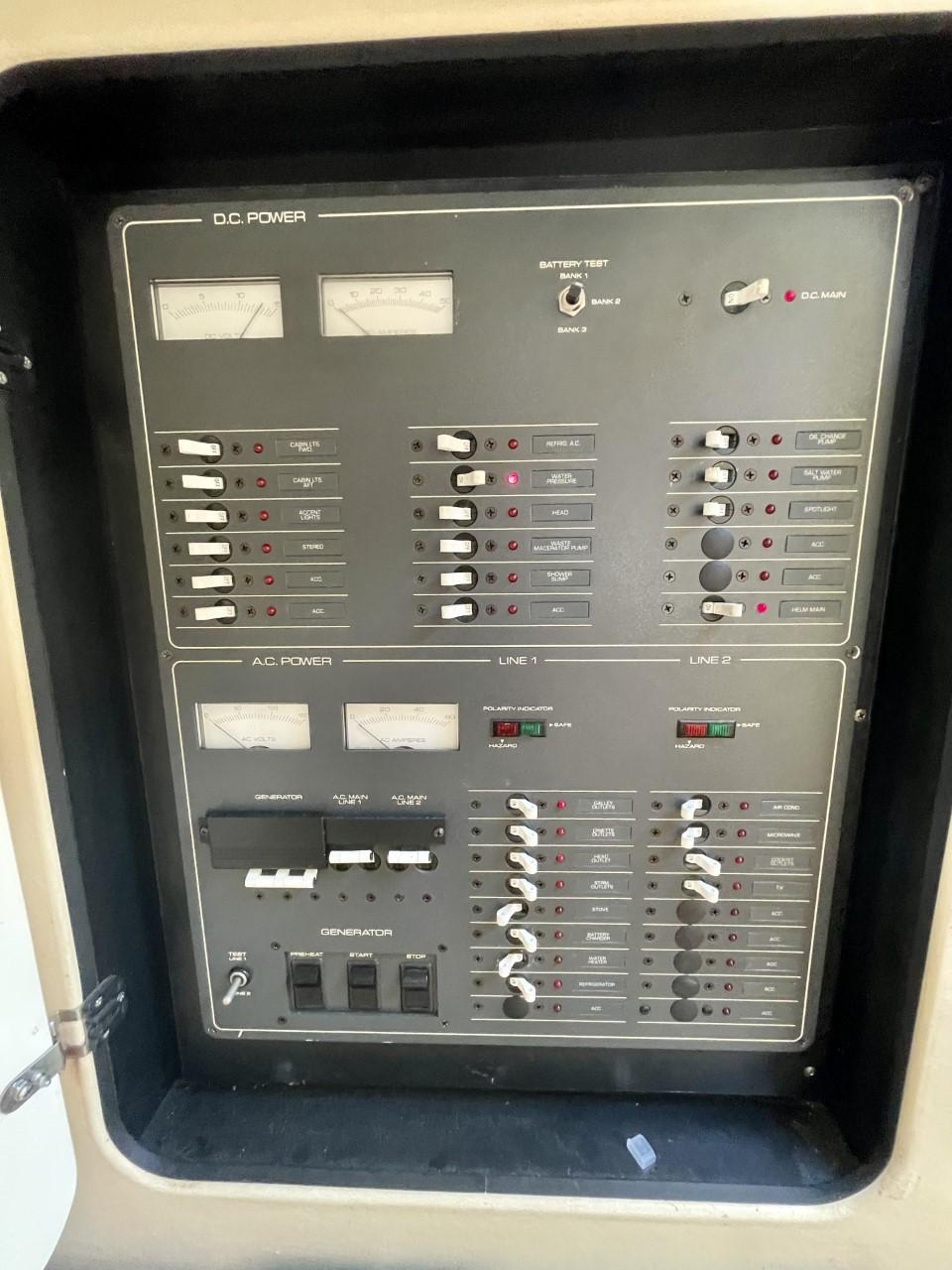 1994 Tiara 36 open - switch panel