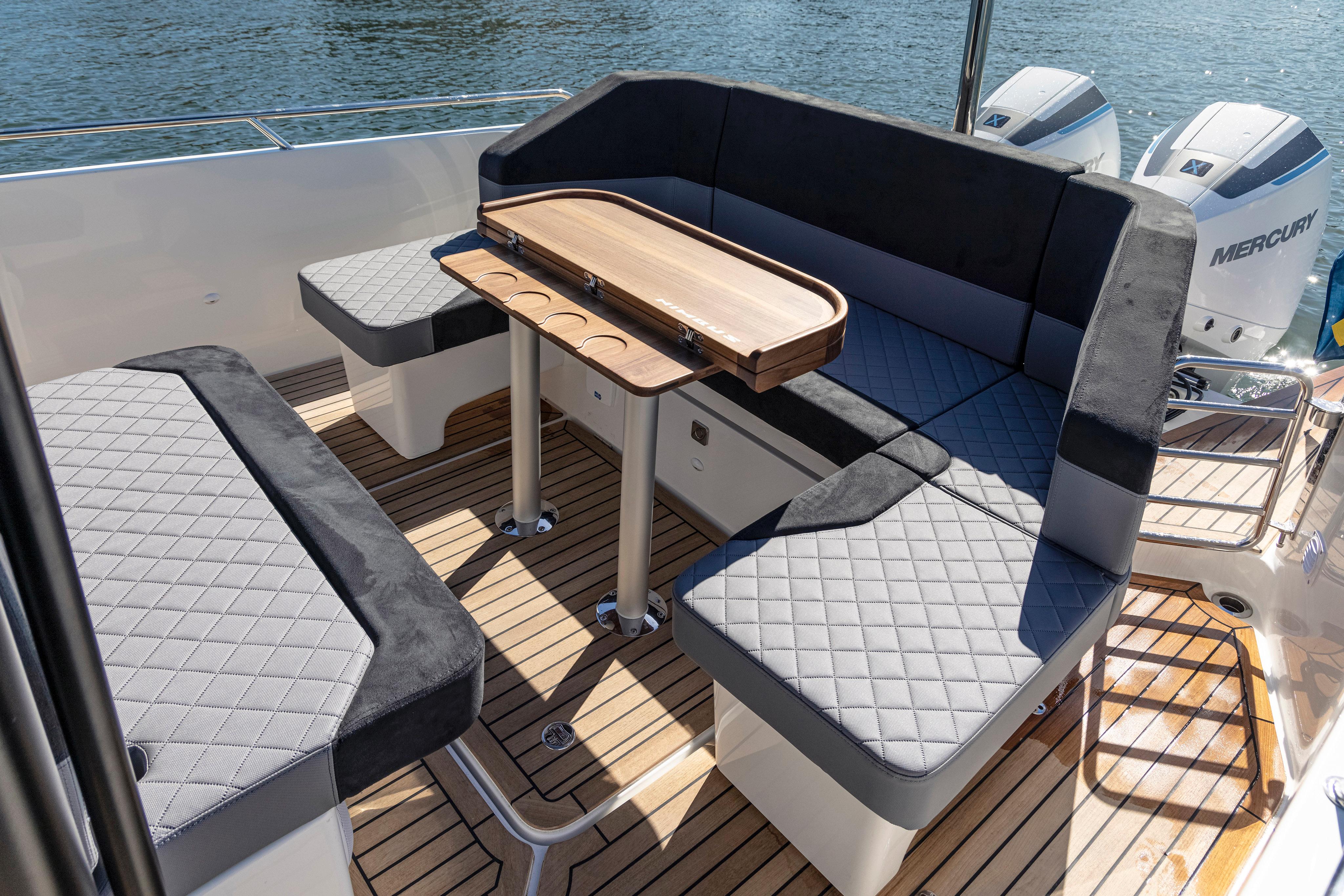 Nimbus-T9 2023-ANN #121 MD-US-2023 Nimbus T9 #121 Twin Engine boat with luxurious seating and wooden table.-9024384 | Thumbnail