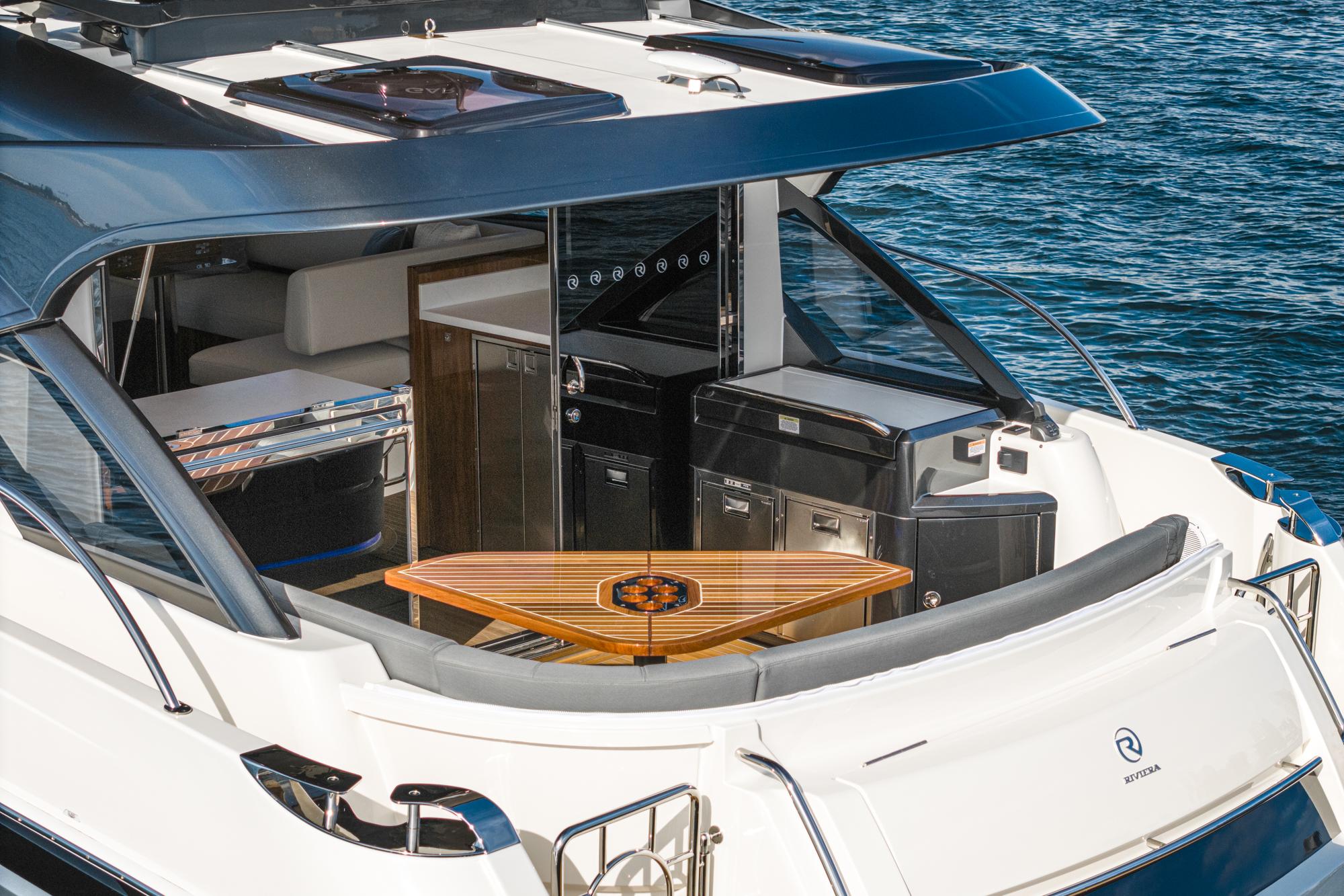 2024 Riviera 4600 Sport Yacht #R030 inventory image at Sun Country Marine Group, San Diego Harbor Island 2024 Riviera 4600 Sport Yacht #R030 inventory image at Sun Country Marine Group, San Diego Harbor Island