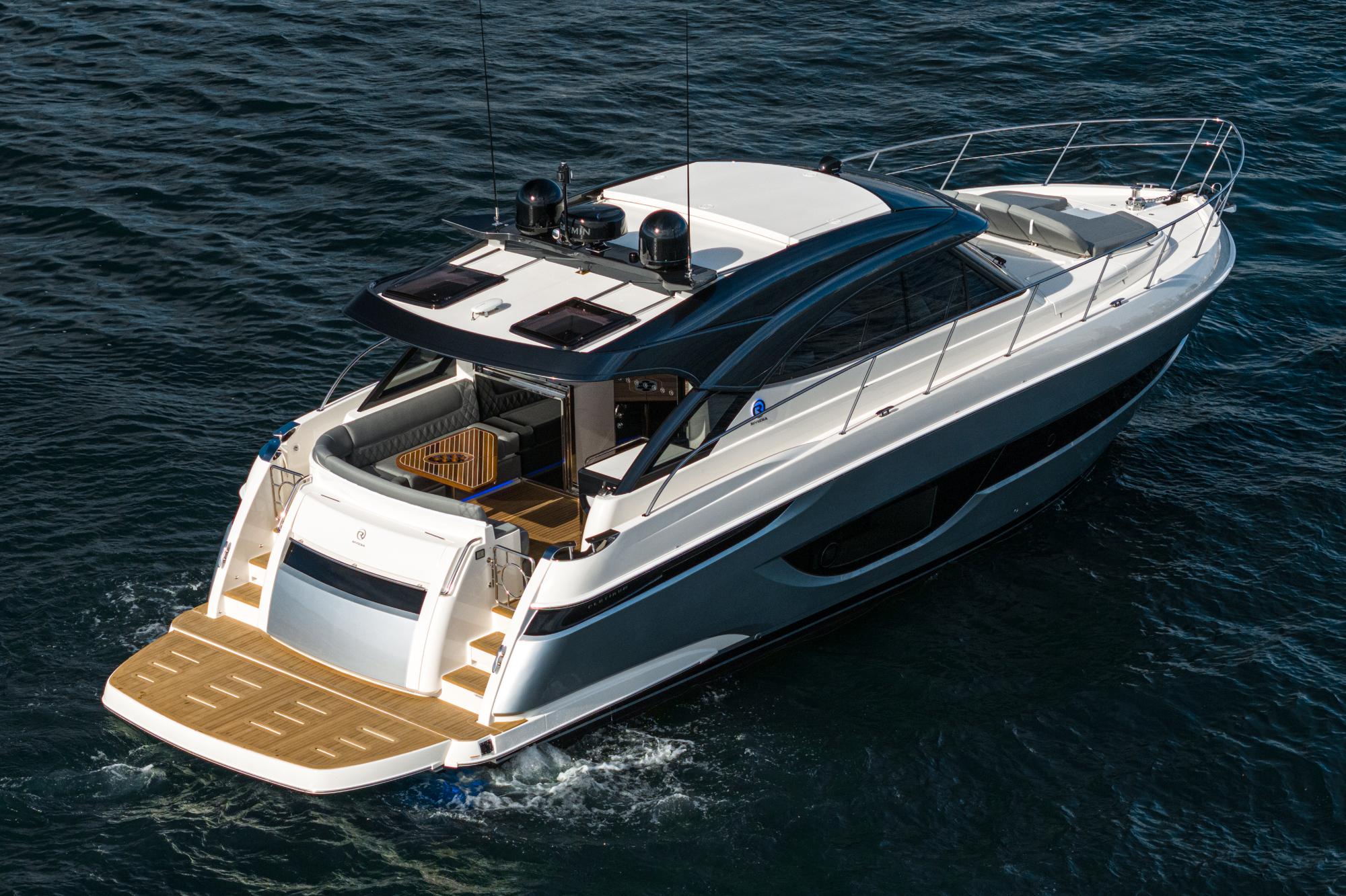2024 Riviera 4600 Sport Yacht #R030 inventory image at Sun Country Marine Group, San Diego Harbor Island 2024 Riviera 4600 Sport Yacht #R030 inventory image at Sun Country Marine Group, San Diego Harbor Island
