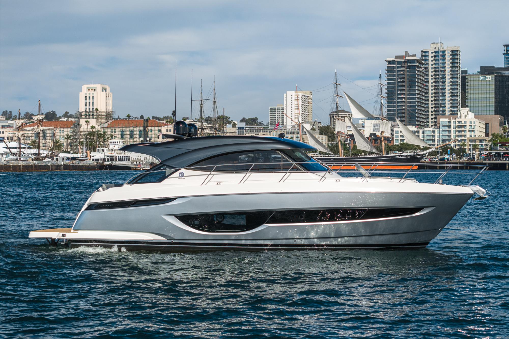 2024 Riviera 4600 Sport Yacht #R030 inventory image at Sun Country Marine Group, San Diego Harbor Island 2024 Riviera 4600 Sport Yacht #R030 inventory image at Sun Country Marine Group, San Diego Harbor Island