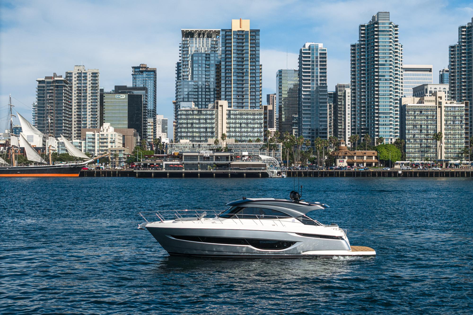 2024 Riviera 4600 Sport Yacht #R030 inventory image at Sun Country Marine Group, San Diego Harbor Island 2024 Riviera 4600 Sport Yacht #R030 inventory image at Sun Country Marine Group, San Diego Harbor Island