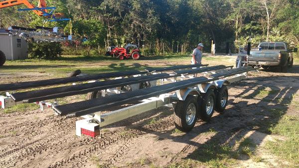 New Load Rite Trailers P R Trib Galvanized Tritoon Trailer Enterprise Fl