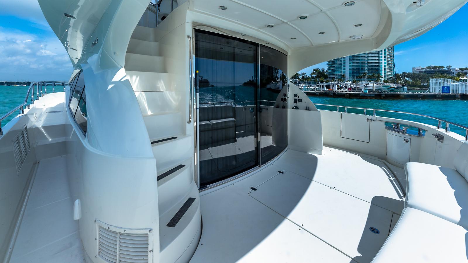 Marquis-59 2005-Next to Sell FL-US-Luxurious 2005 Marquis 59 yacht deck with modern design and ocean view.-9654462 | Thumbnail
