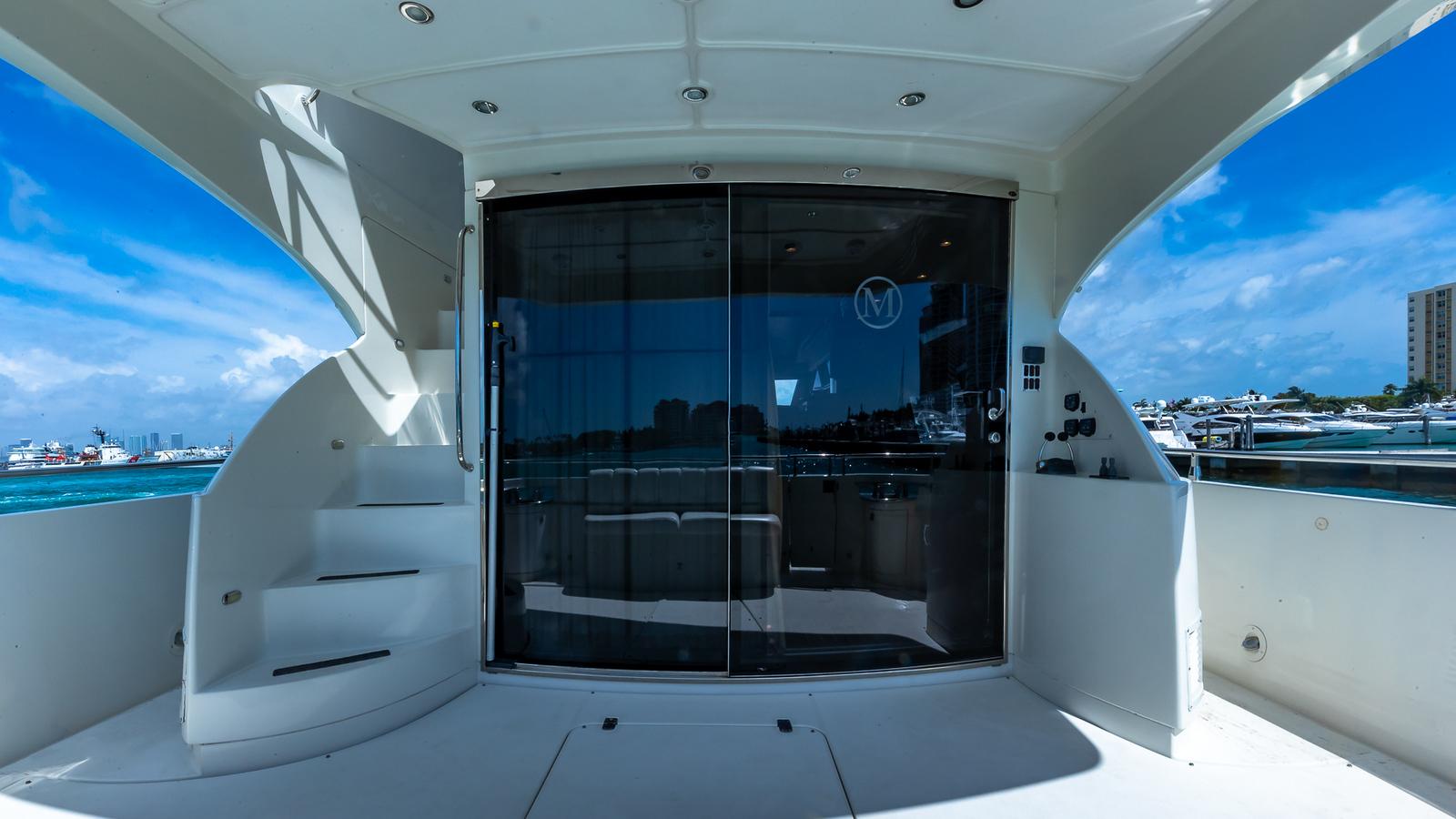 Marquis-59 2005-Next to Sell FL-US-Luxury Marquis 59 yacht deck with glass doors, 2005 model, ocean view.-9654462 | Thumbnail