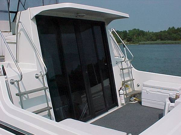 Slider and aft deck