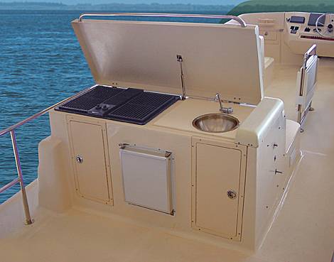 BBQ on the flybridge