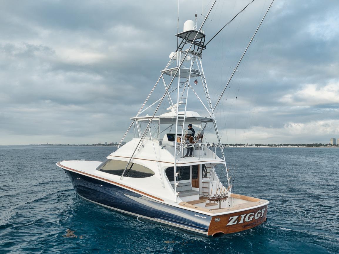 Hatteras 59 Ziggy - Exterior Profile